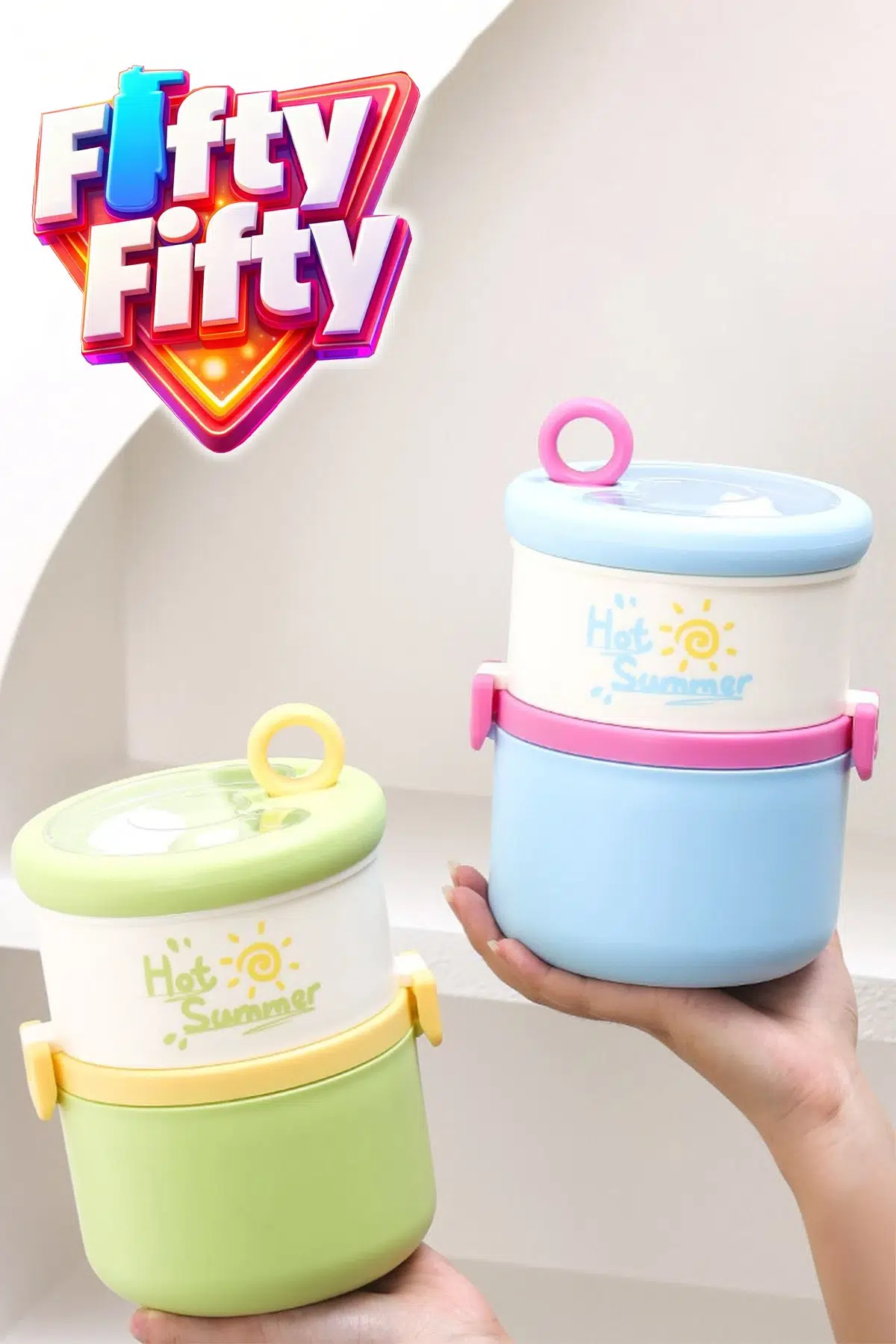 1280 ML 2 Kat Sızdırmaz 304 Paslanmaz Çelik Bento Lunch Box Yeni Nesil Sefer Tası -FFLBOX12167
