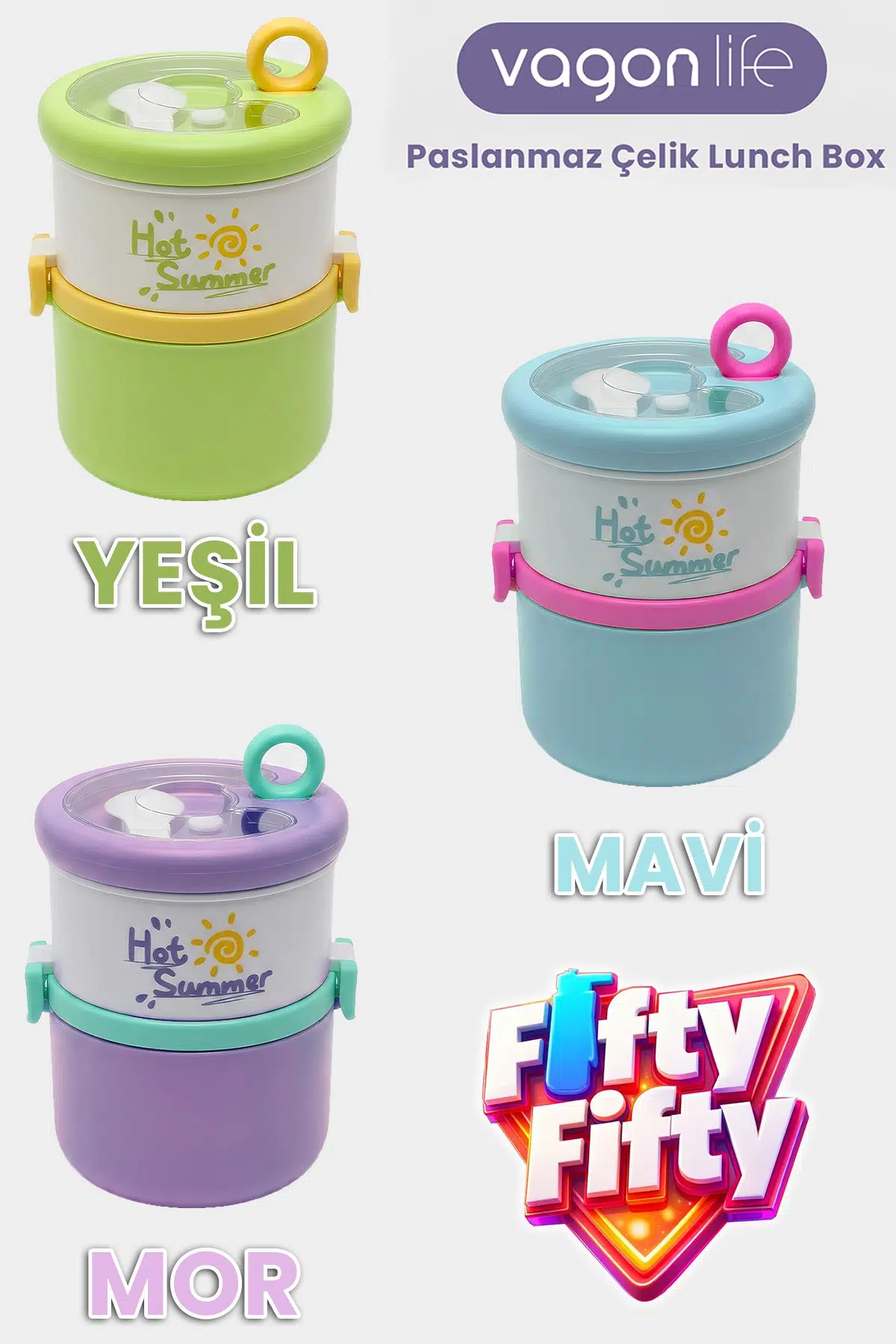 1280 ML 2 Kat Sızdırmaz 304 Paslanmaz Çelik Bento Lunch Box Yeni Nesil Sefer Tası -FFLBOX12167