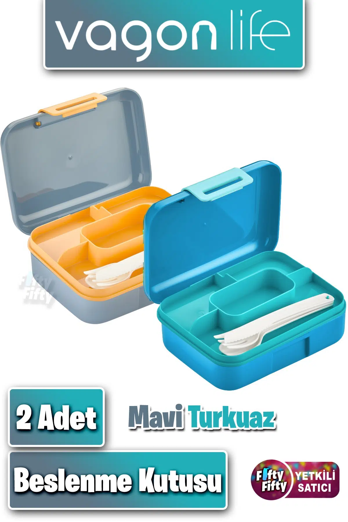 2`li Set Beslenme Kutusu (Seçtiğiniz Renkte 2 Adet Gönderilir) Ürün Vagonlife Markadır