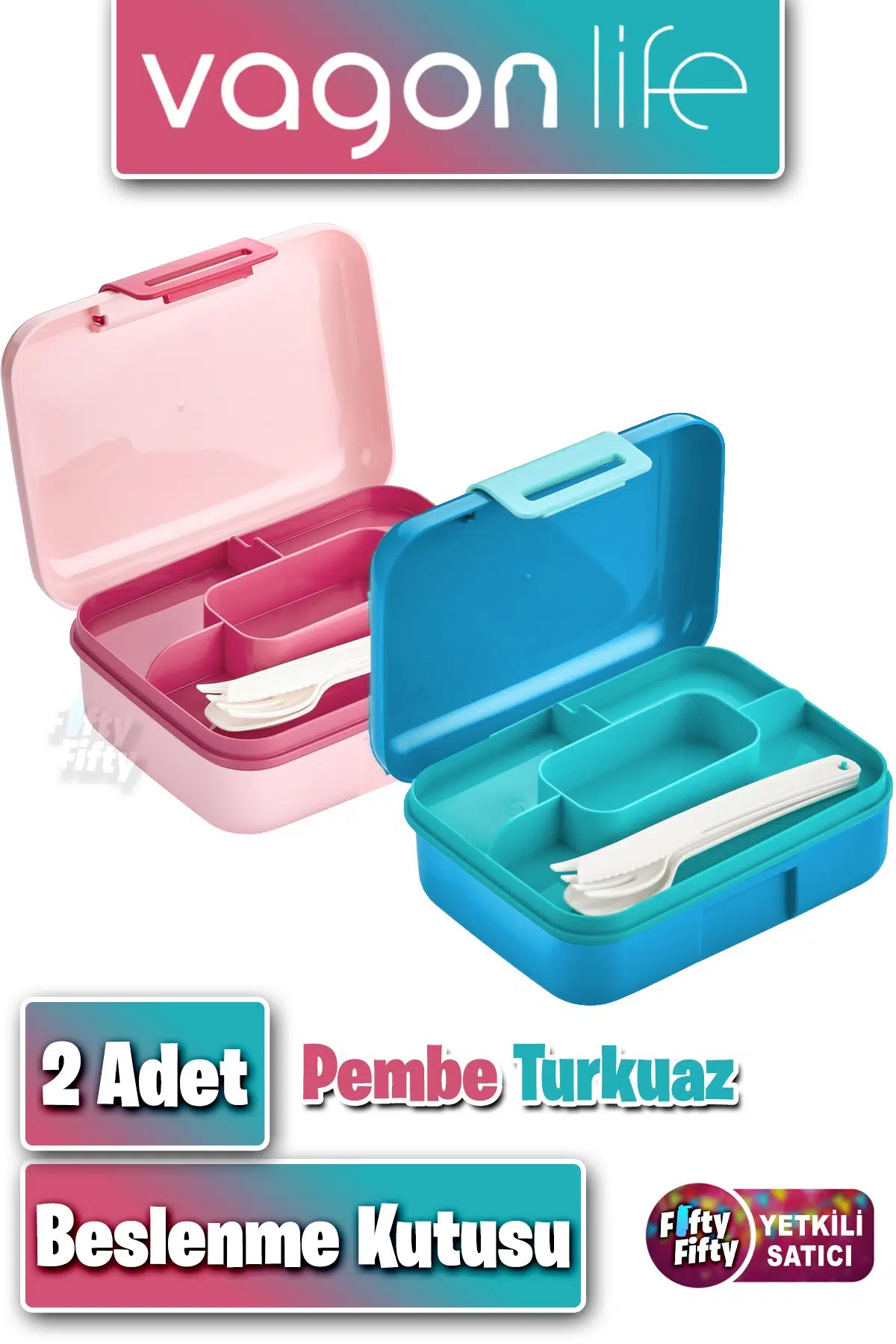 2`li Set Beslenme Kutusu (Seçtiğiniz Renkte 2 Adet Gönderilir) Ürün Vagonlife Markadır