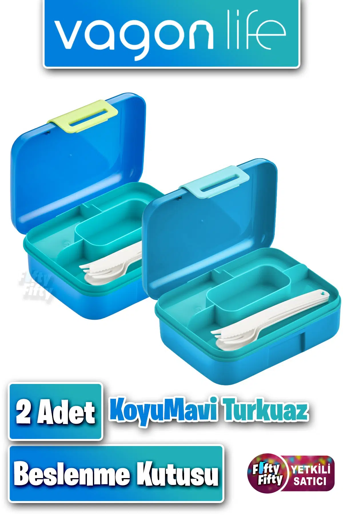 2`li Set Beslenme Kutusu (Seçtiğiniz Renkte 2 Adet Gönderilir) Ürün Vagonlife Markadır