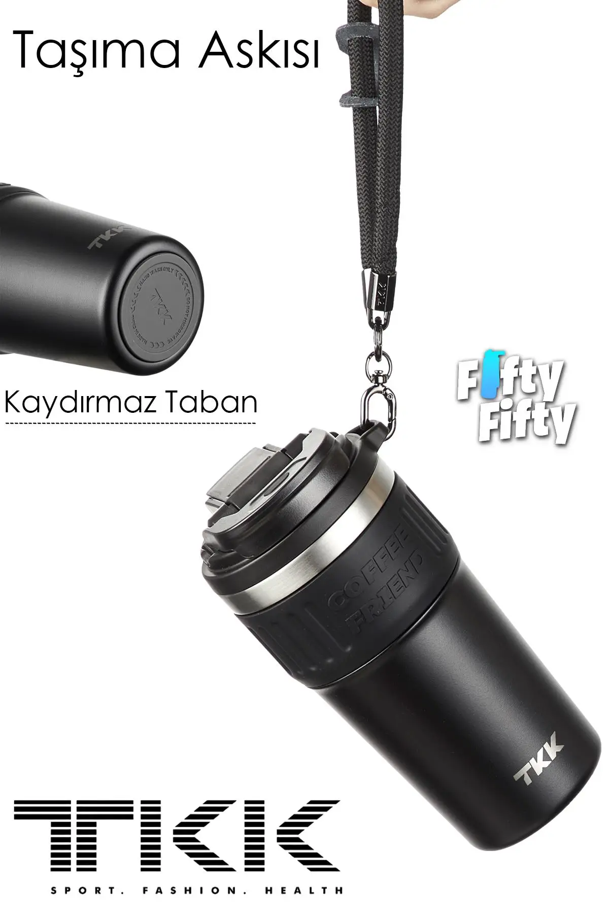 TKK 630 ML Özel Seri Çelik Mug Kahve Bardağı Pipetli/Rahat İçim 6 Saat Sıcak/12 Saat Soğuk Termos -2023 630ML
