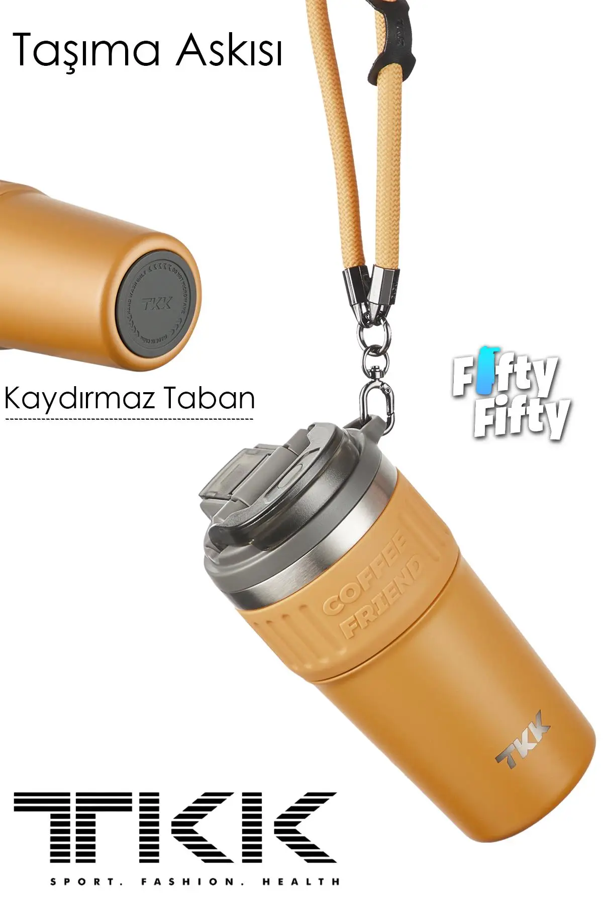 TKK 630 ML Özel Seri Çelik Mug Kahve Bardağı Pipetli/Rahat İçim 6 Saat Sıcak/12 Saat Soğuk Termos -2023 630ML