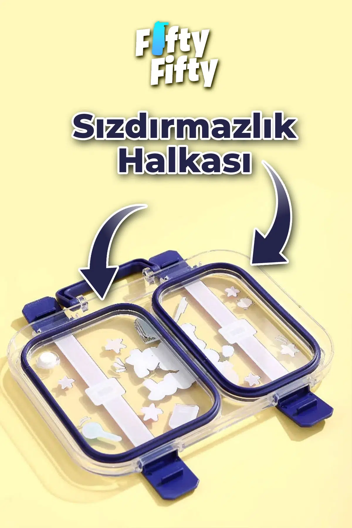 700 ML İki Bölme Paslanmaz Çelik Bento Lunch Box Yeni Nesil Sefer Tası Metal Kaşık Hediyeli FF7155