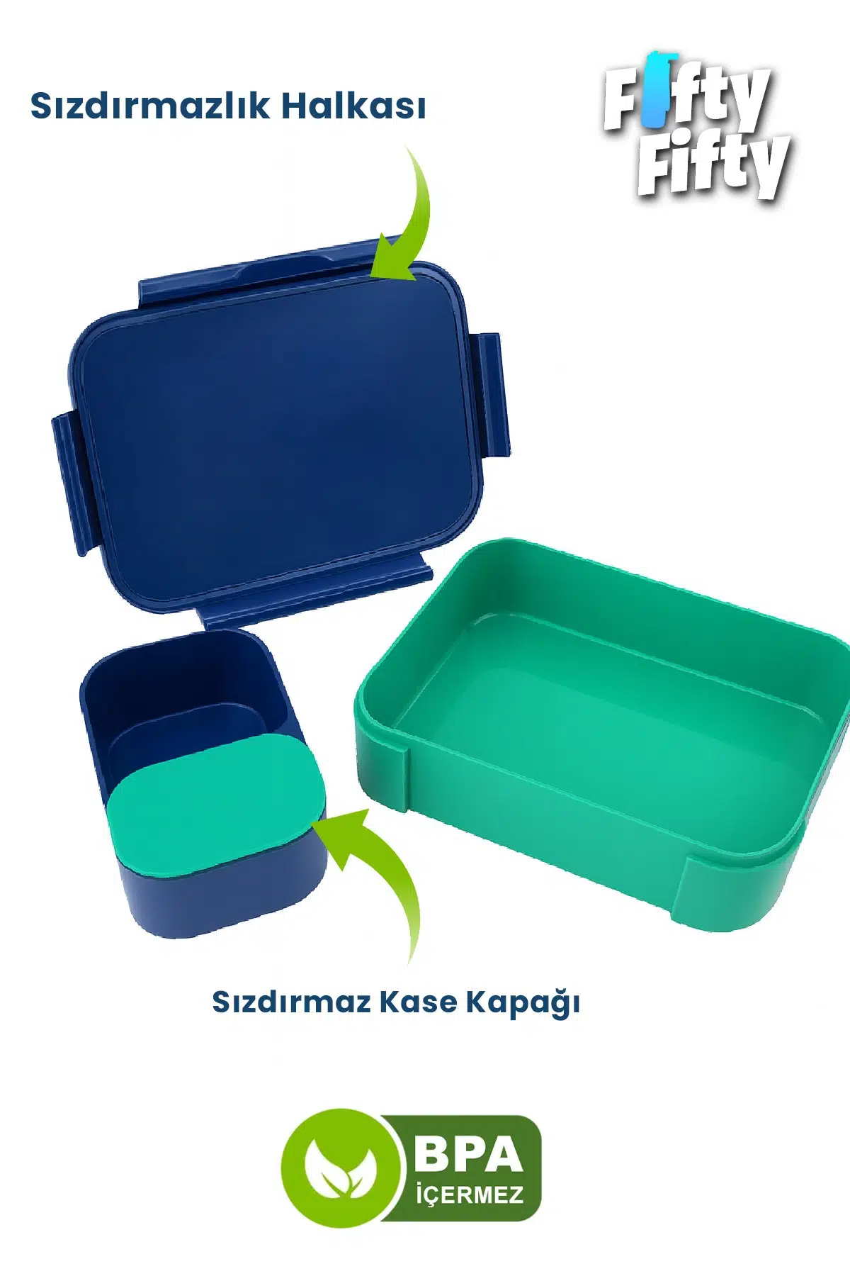 900 ML Tek Kat 3 Bölme Çocuk Beslenme Kutusu -FFB1270