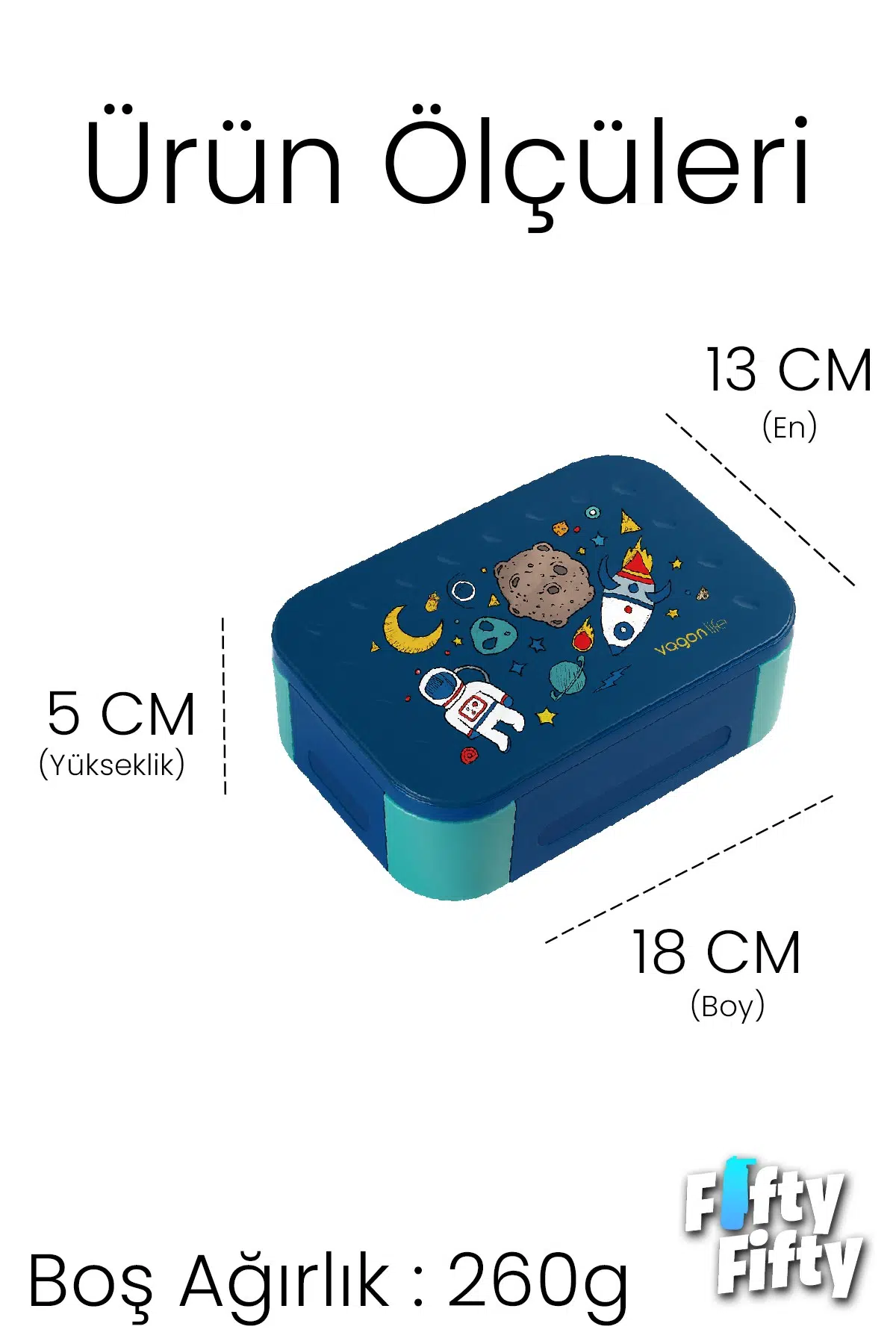 900 ML Tek Kat 3 Bölme Çocuk Beslenme Kutusu -FFB1270