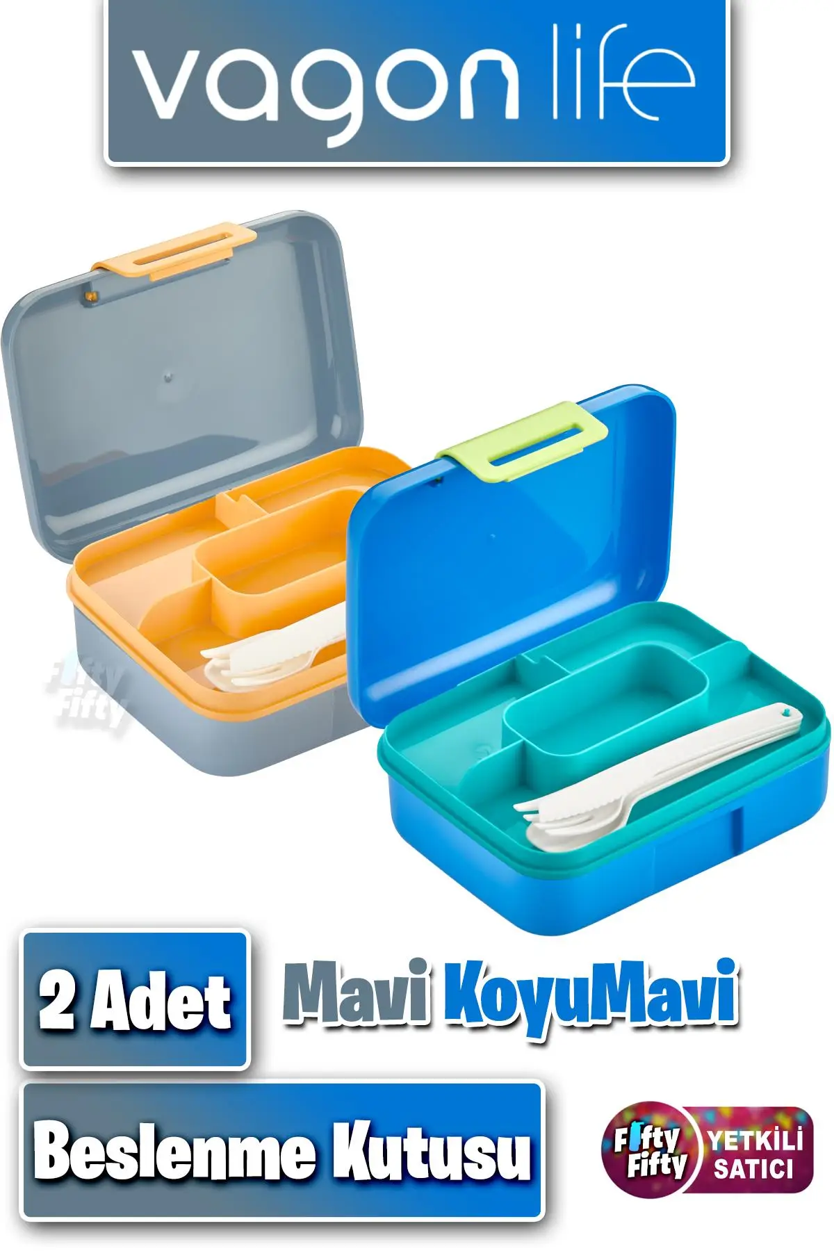 2`li Set Beslenme Kutusu (Seçtiğiniz Renkte 2 Adet Gönderilir) Ürün Vagonlife Markadır