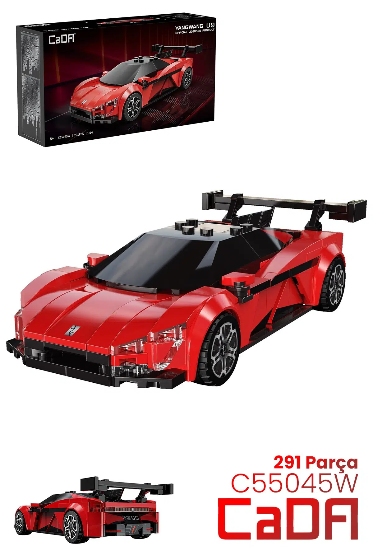 Cada 1:24 YangWang U9 Supercar C55045W (291 Parça) Oyuncak Yapım Seti Blok Araba