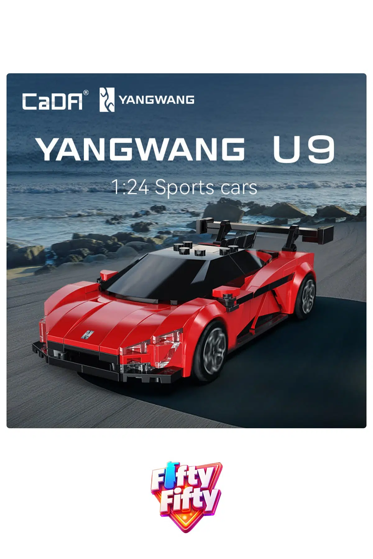 Cada 1:24 YangWang U9 Supercar C55045W (291 Parça) Oyuncak Yapım Seti Blok Araba