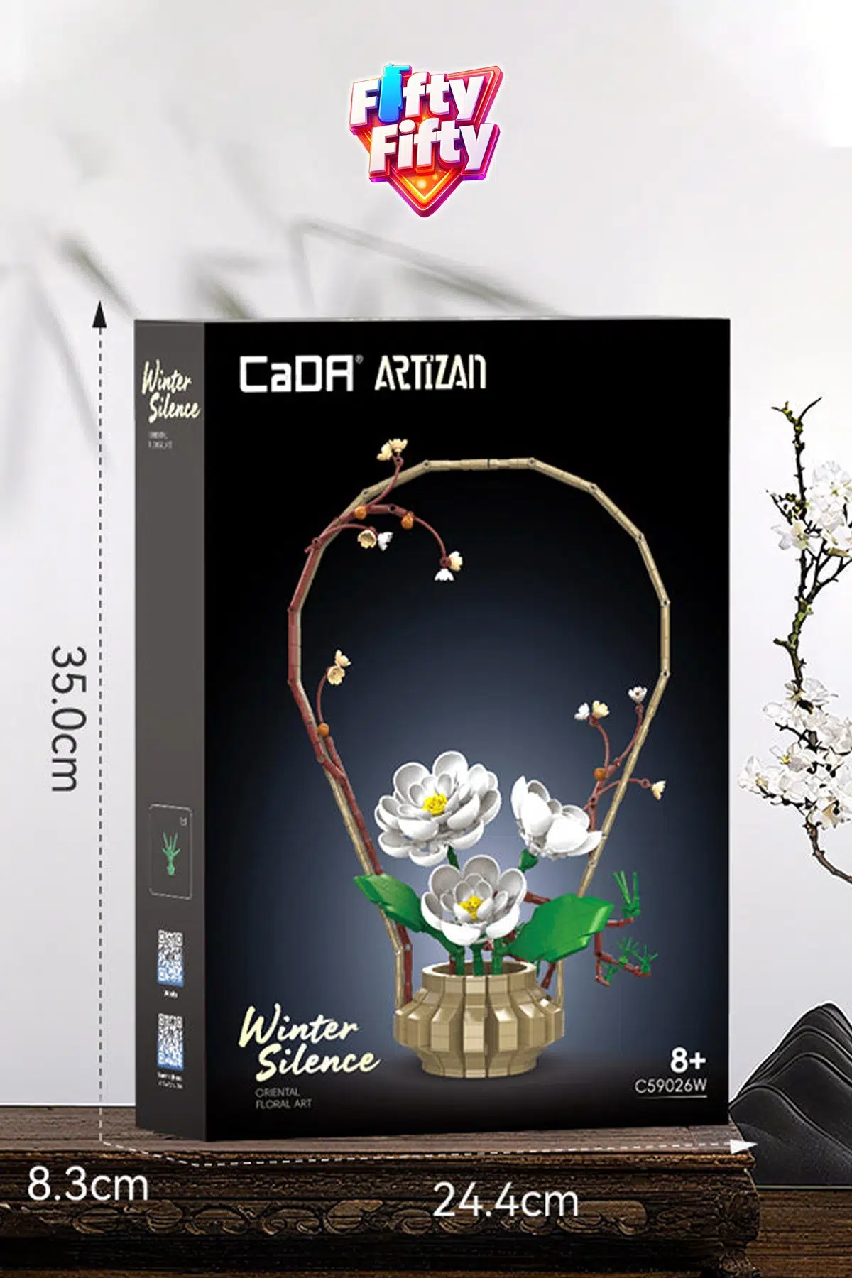 CADA Artizan Winter C59026W Dekoratif ve Koleksiyonluk Çiçek Modeli 990 Parça FFC59026W 