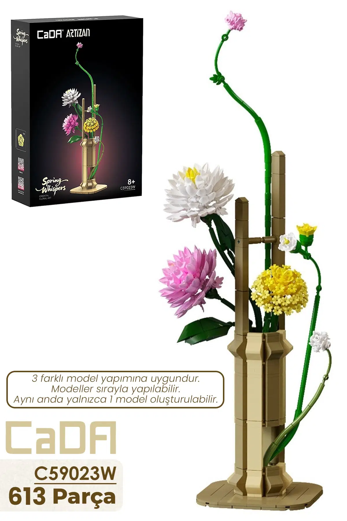 CADA Artizan Spring C59023W Dekoratif ve Koleksiyonluk Çiçek Modeli 613 Parça FFC59023W 