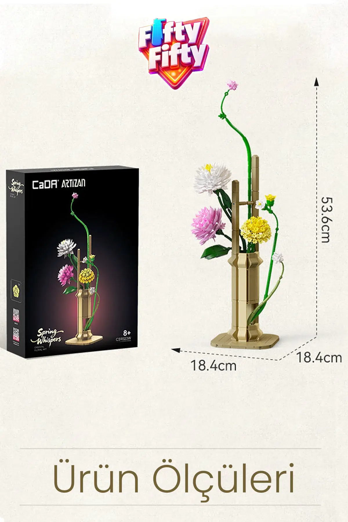 CADA Artizan Spring C59023W Dekoratif ve Koleksiyonluk Çiçek Modeli 613 Parça FFC59023W 