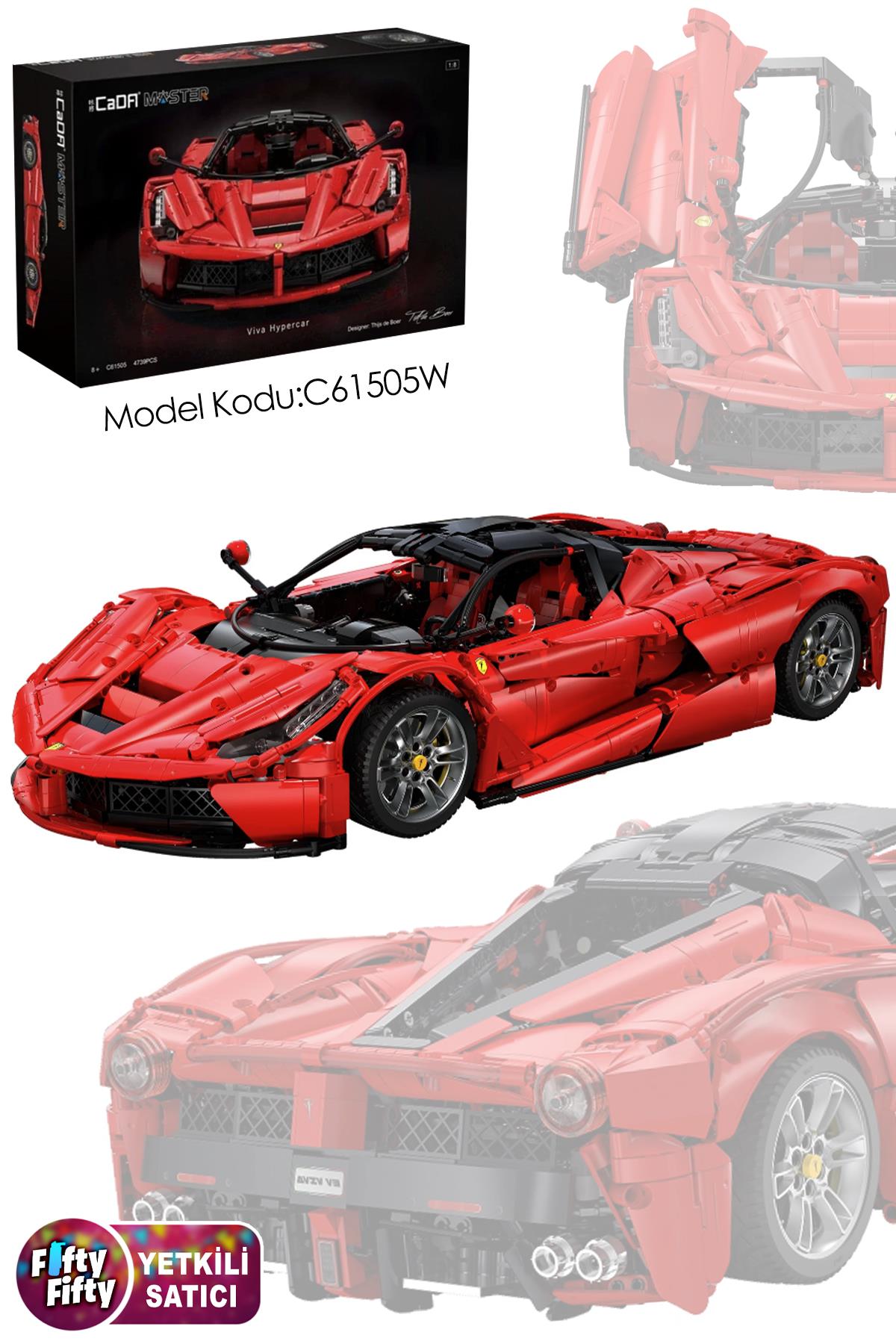 Cada Bricks Viva Hypercar -C61505W (4739 Parça) Profesyonel Oyuncak Yapım Seti