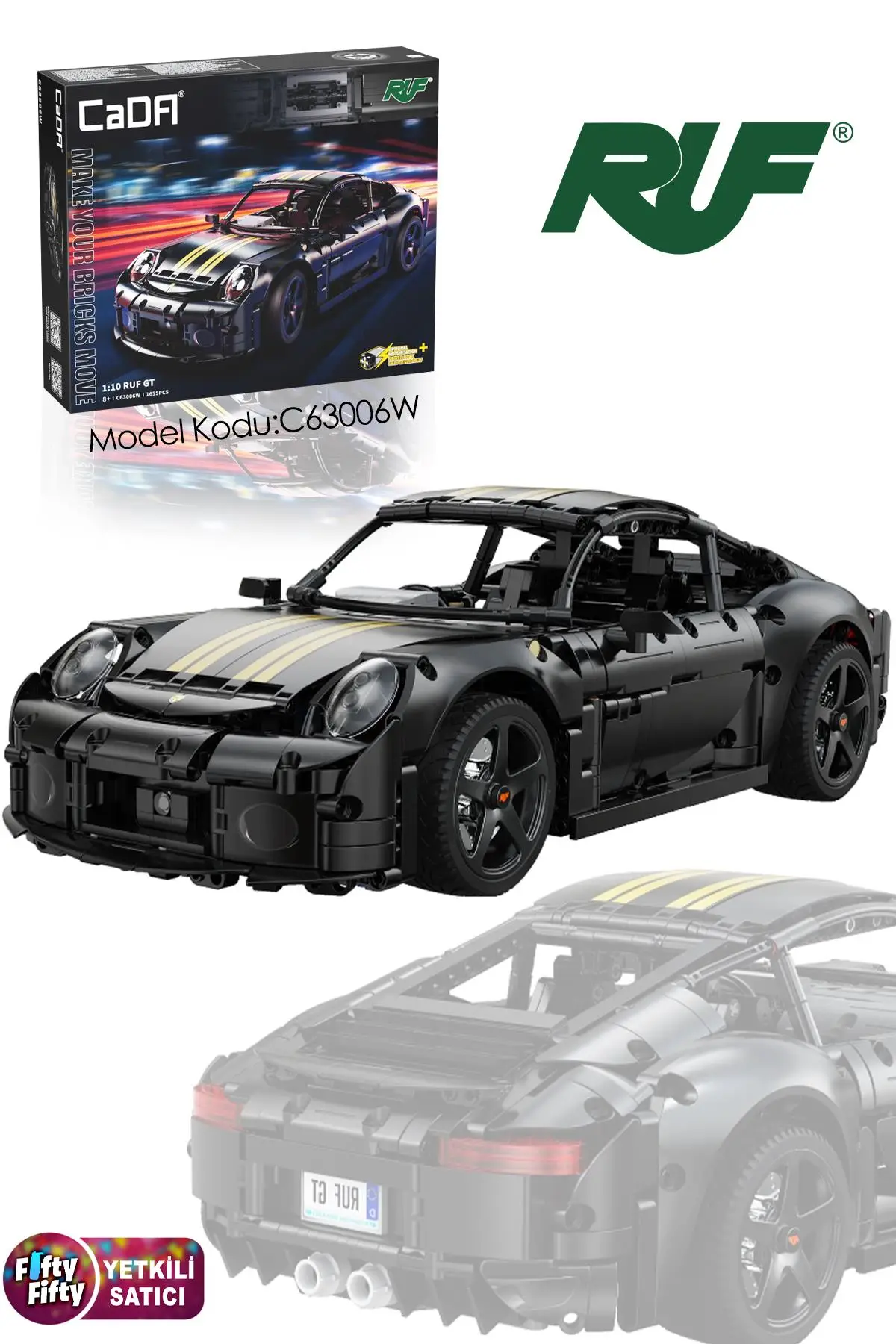 Cada Ruf Gt 2019 -C63006W (1655 Parça) Profesyonel Oyuncak Yapım Seti
