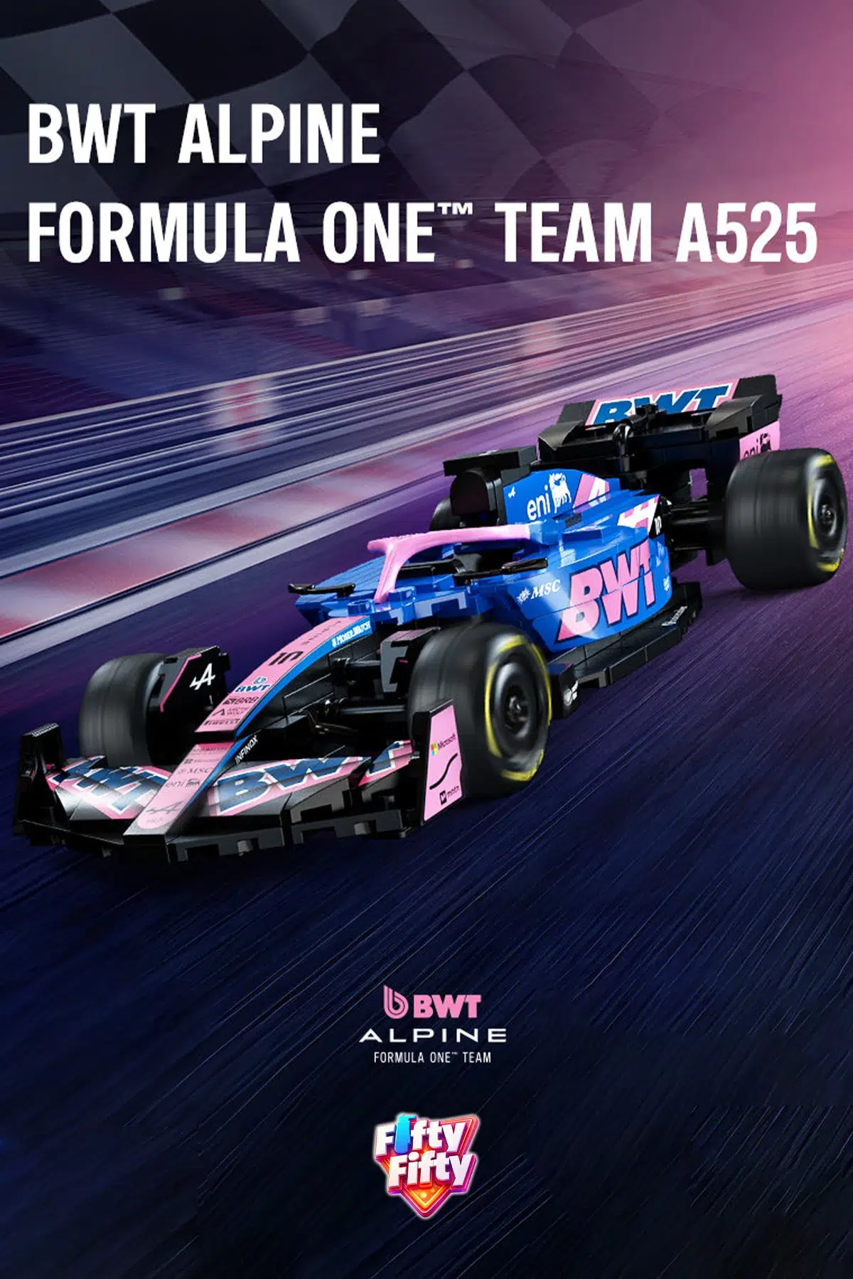 Cada BWT ALPINE F1 Formula Aracı 1/24 Scale -C55024W (300 Parça) Oyuncak Yapım Seti Blok