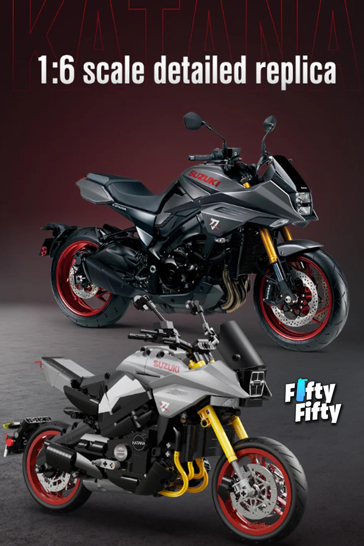Cada Suzuki Katana 2022 Motosiklet-C59021W (1104 Parça) Oyuncak Yapım Seti