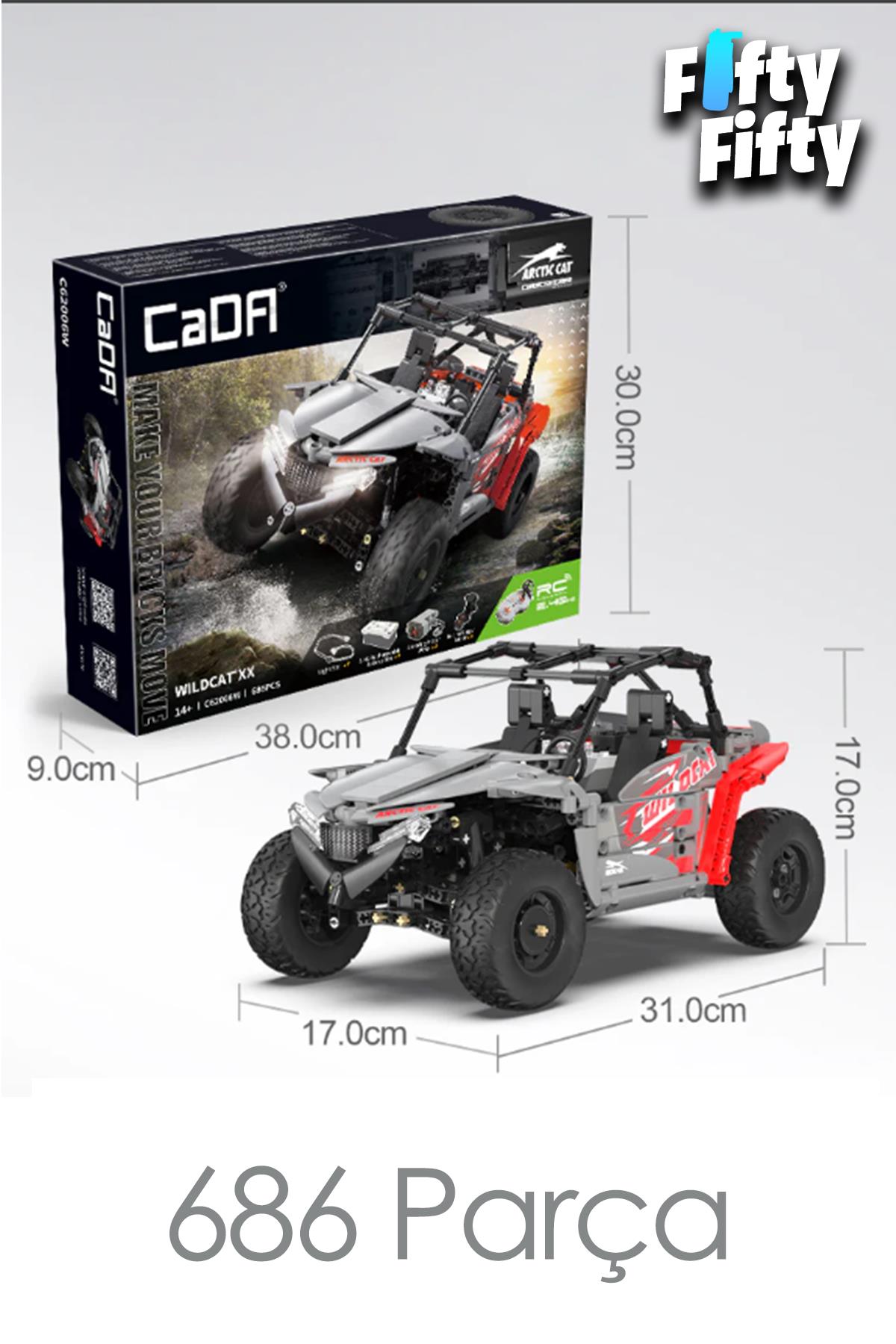 Cada Arctıc Cat Wildcat Xx -C62006W (686 Parça) Uzaktan Kumandalı Oyuncak Yapım Seti