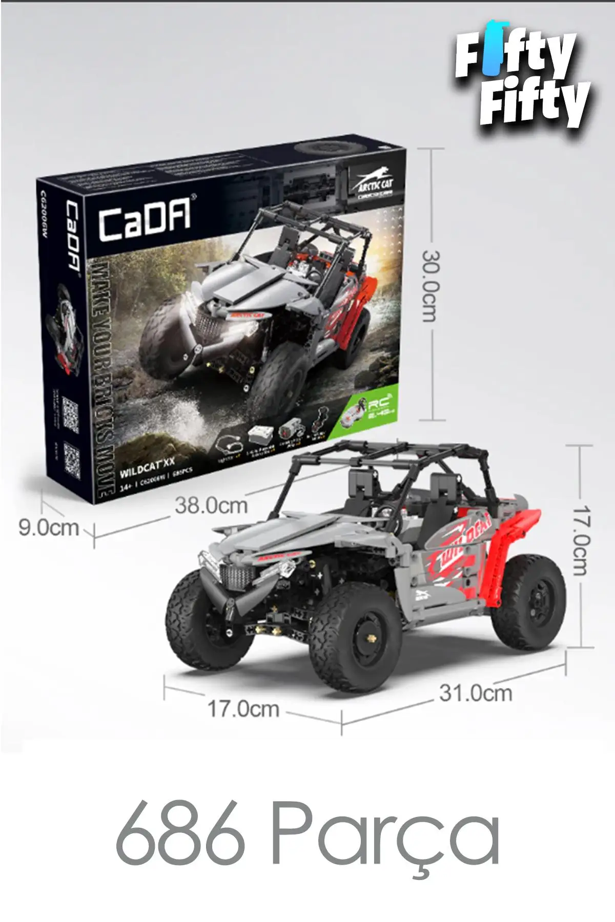 Cada Arctıc Cat Wildcat Xx -C62006W (686 Parça) Uzaktan Kumandalı Oyuncak Yapım Seti