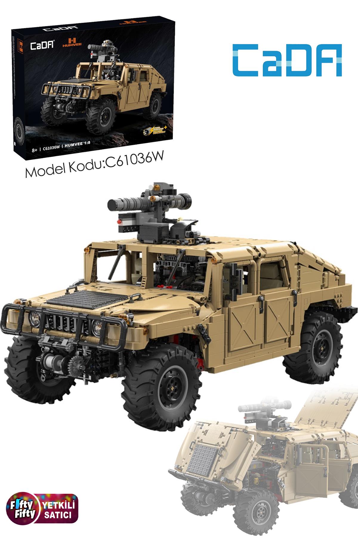Cada HUMVEE-C61036W (3935 Parça) Profesyonel Oyuncak Yapım Seti