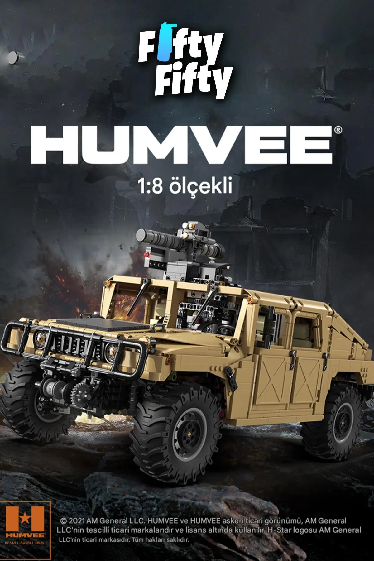 Cada HUMVEE-C61036W (3935 Parça) Profesyonel Oyuncak Yapım Seti