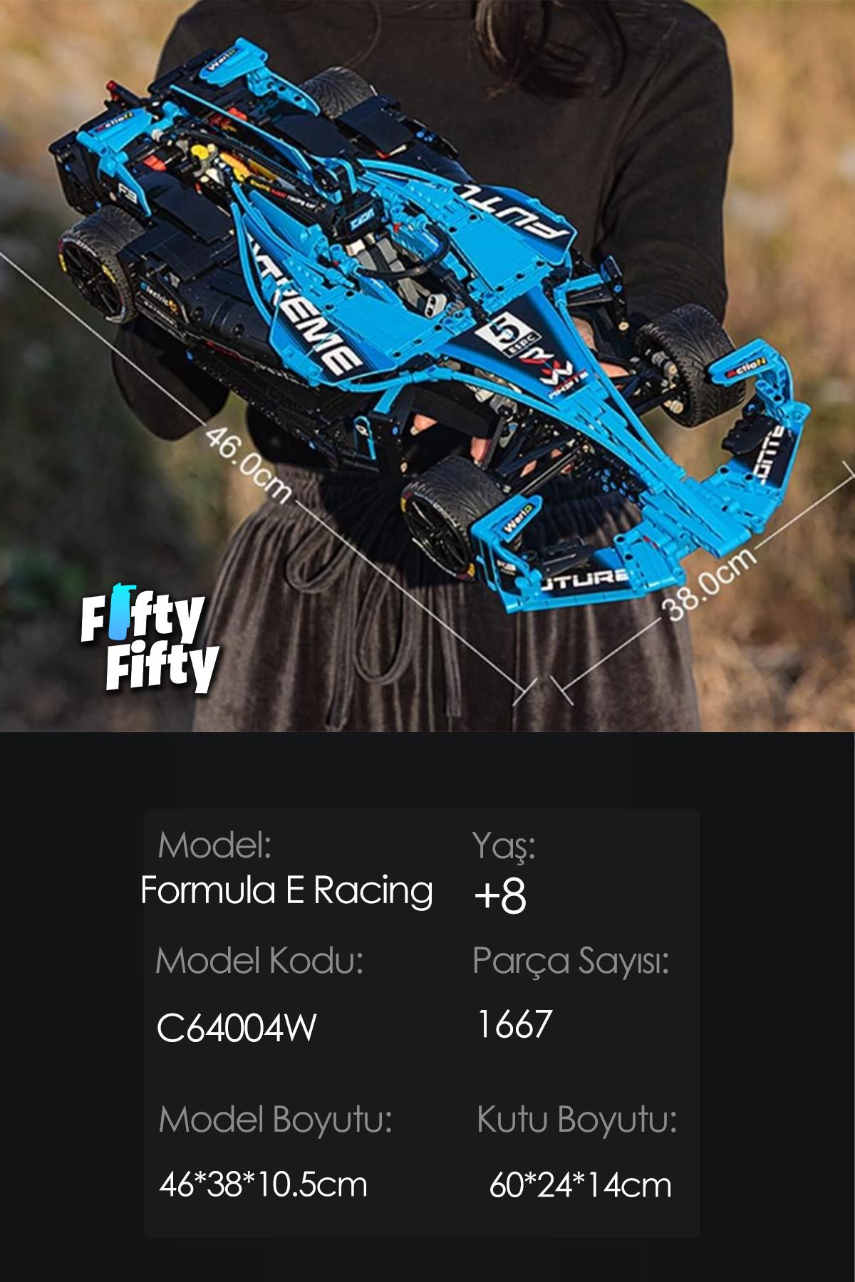 Cada Formula Racing -C64004W (1667 Parça) Profesyonel Oyuncak Yapım Seti