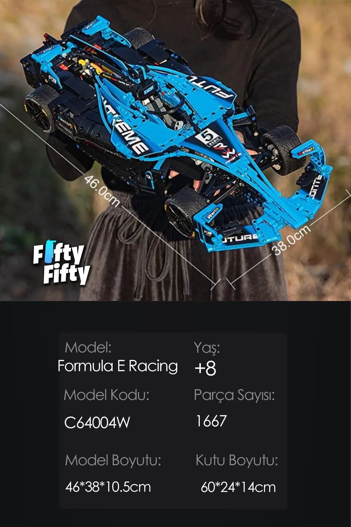 Cada Formula Racing -C64004W (1667 Parça) Profesyonel Oyuncak Yapım Seti