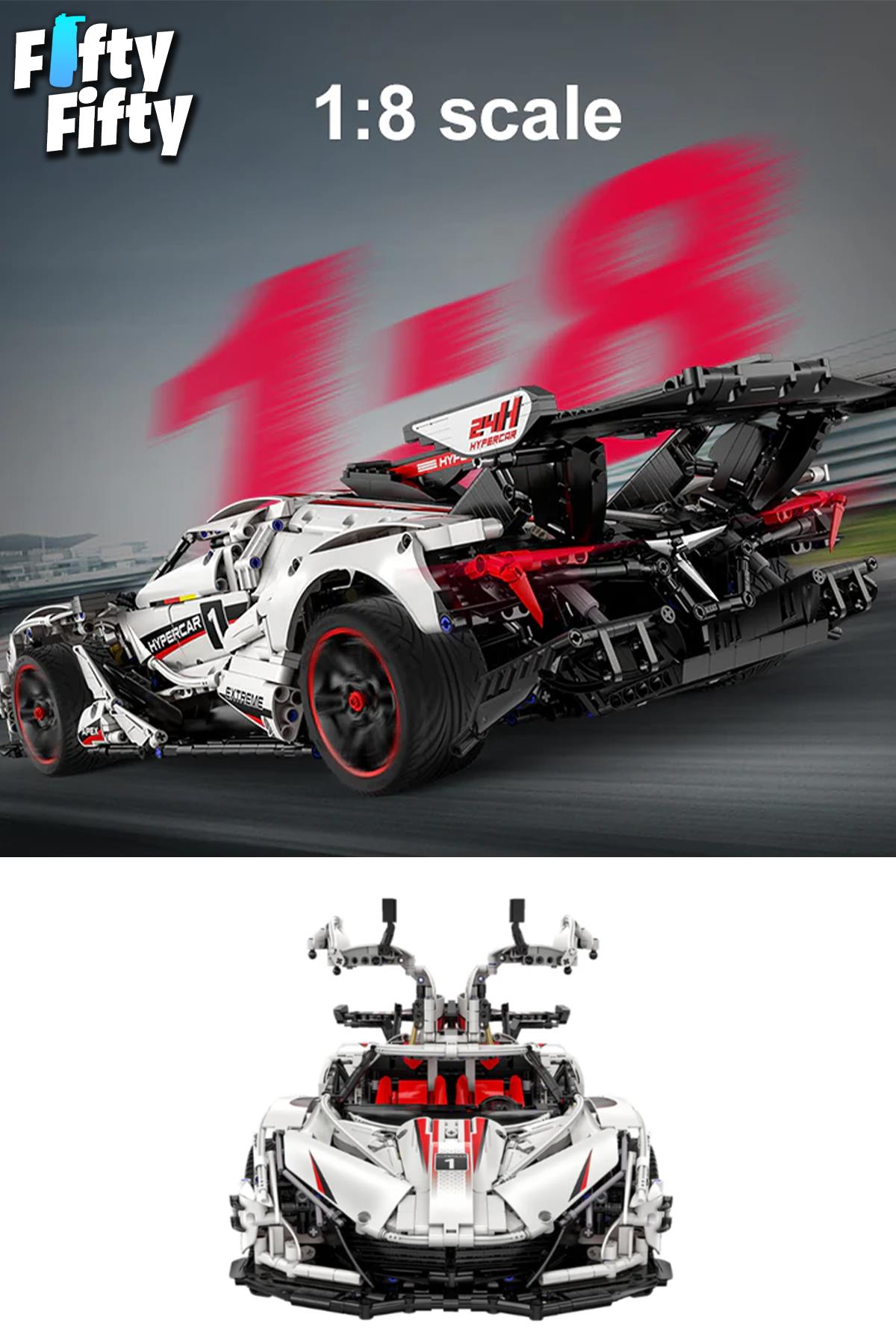 Cada V12 Hypercar -C61053W (4449 Parça) Profesyonel Oyuncak Yapım Seti