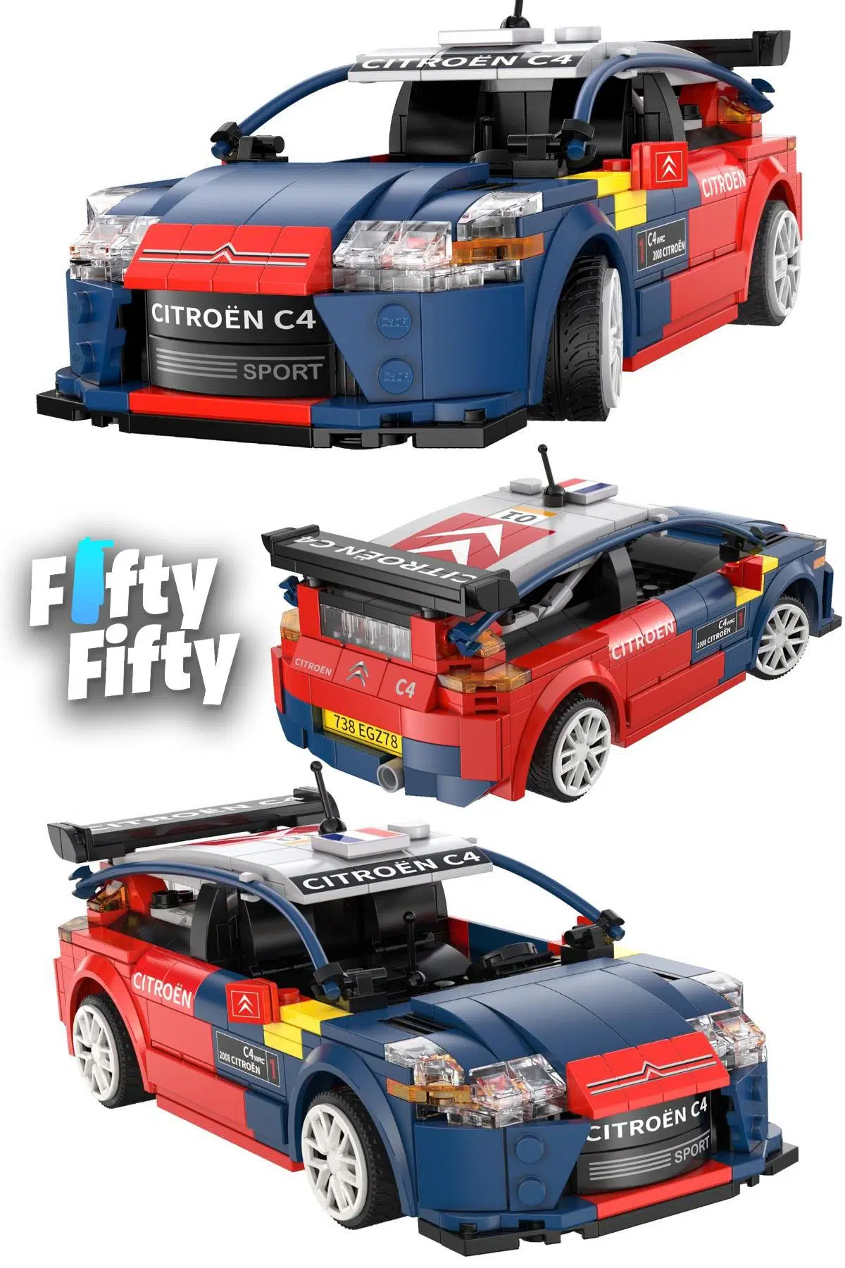 Cada Citroen C4 WRC Uzaktan Kumandalı -C51078W (329 Parça) Oyuncak Yapım Seti