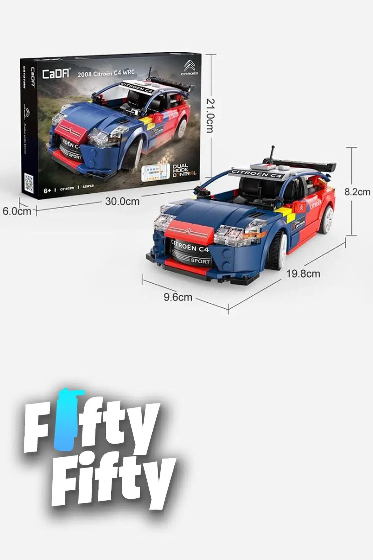 Cada Citroen C4 WRC Uzaktan Kumandalı -C51078W (329 Parça) Oyuncak Yapım Seti
