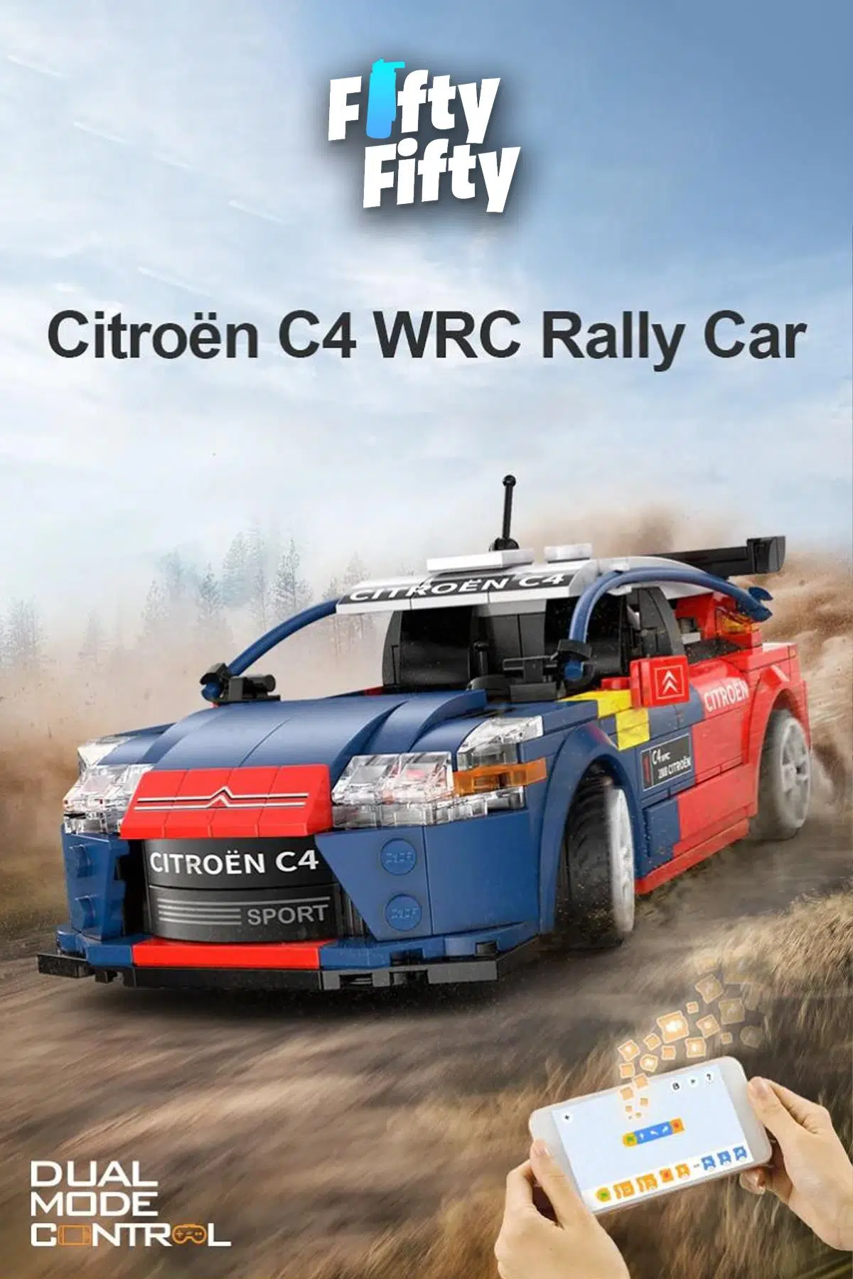Cada Citroen C4 WRC Uzaktan Kumandalı -C51078W (329 Parça) Oyuncak Yapım Seti