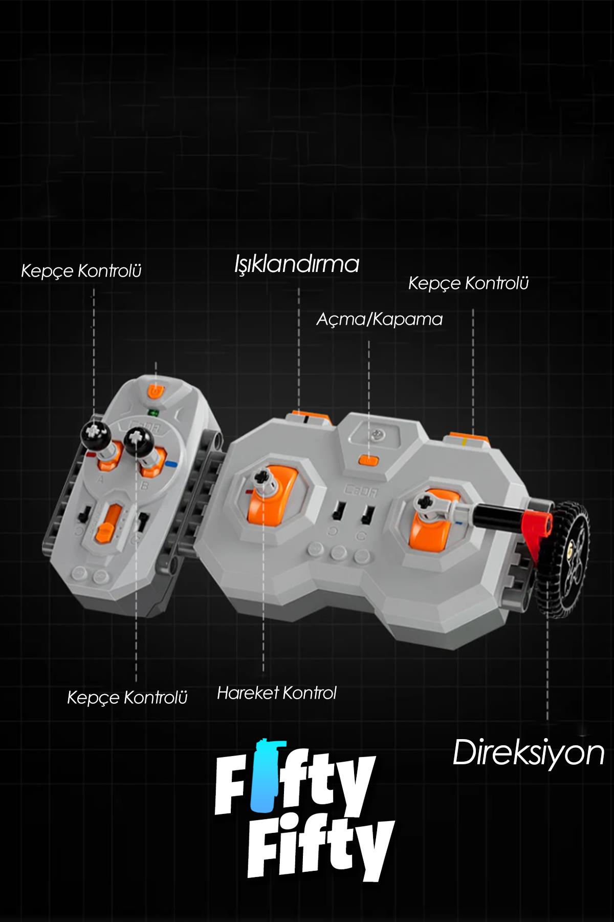 Cada Telehandler -C61051W (1469 Parça) Uzaktan Kumandalı Oyuncak Yapım Seti