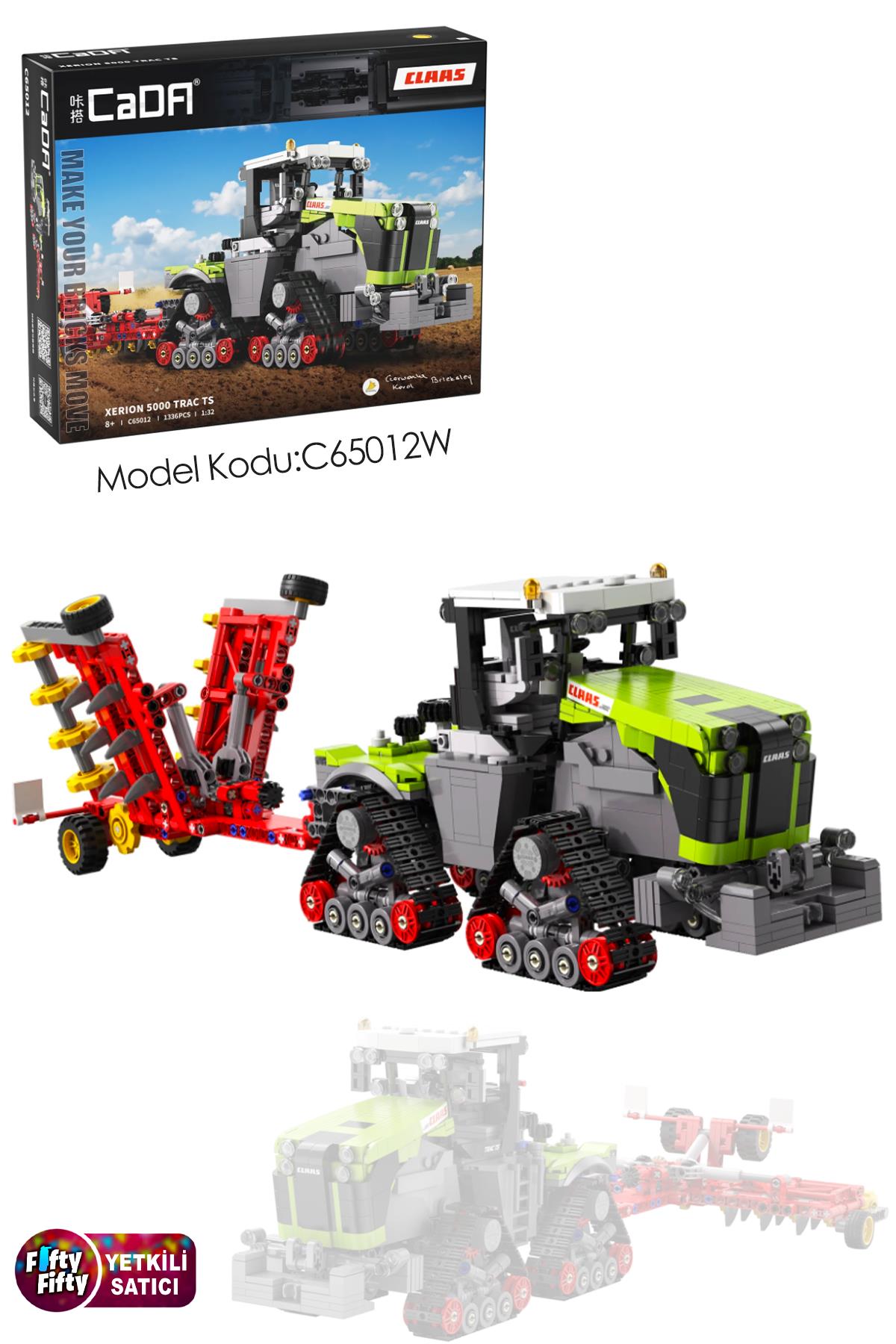 Cada Claas Xerıon 5000 -C65012W (1336 Parça) Profesyonel Oyuncak Yapım Seti
