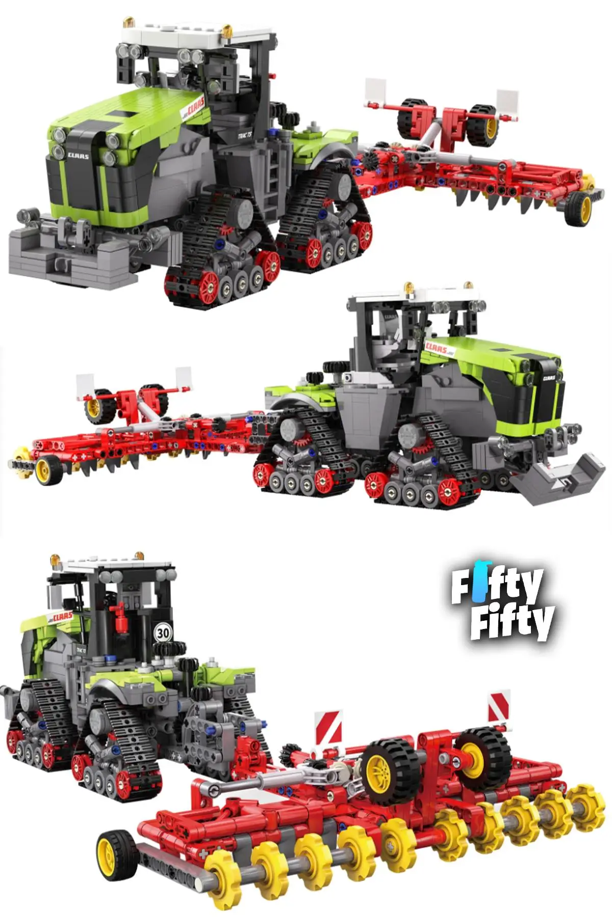 Cada Claas Xerıon 5000 -C65012W (1336 Parça) Profesyonel Oyuncak Yapım Seti