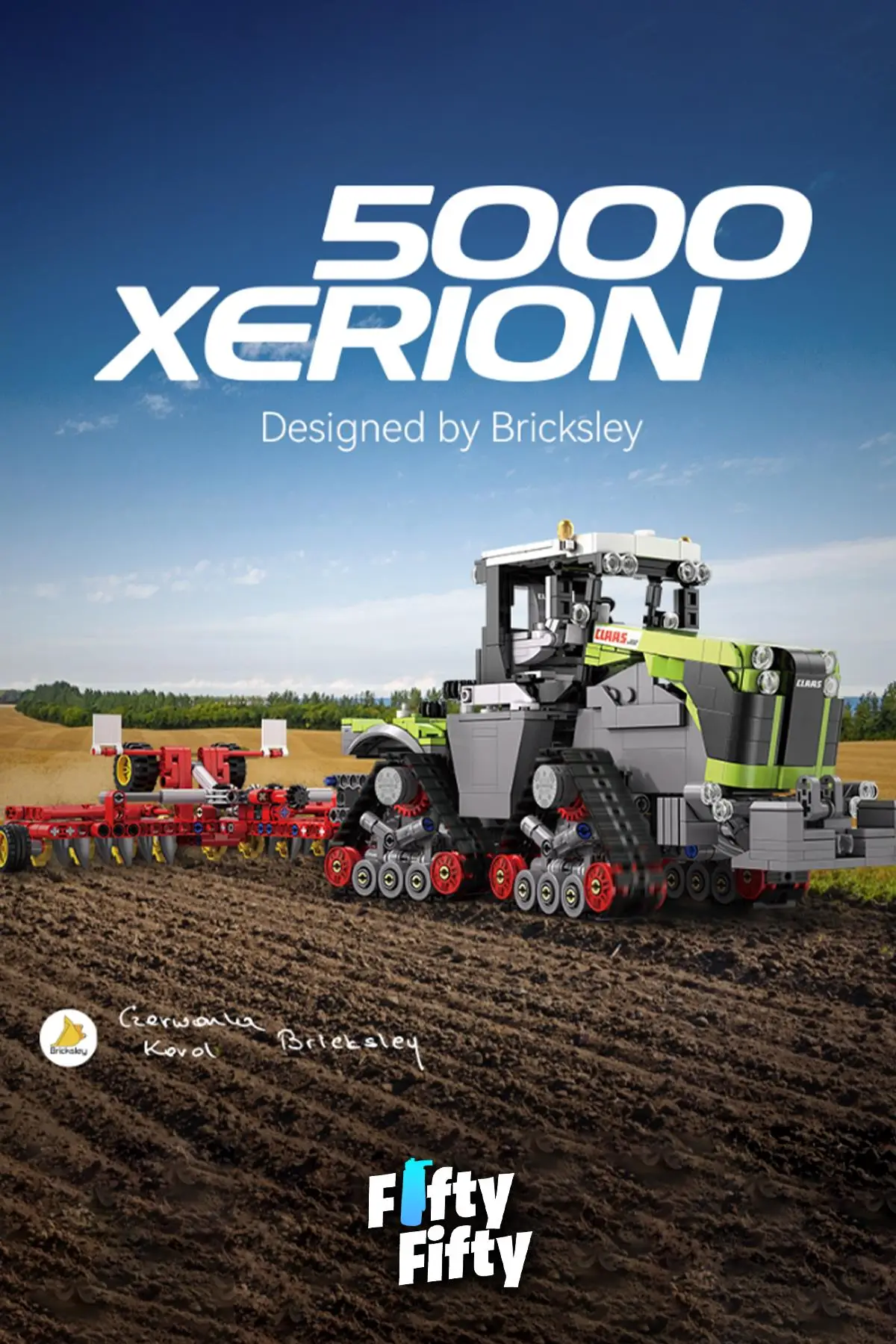 Cada Claas Xerıon 5000 -C65012W (1336 Parça) Profesyonel Oyuncak Yapım Seti