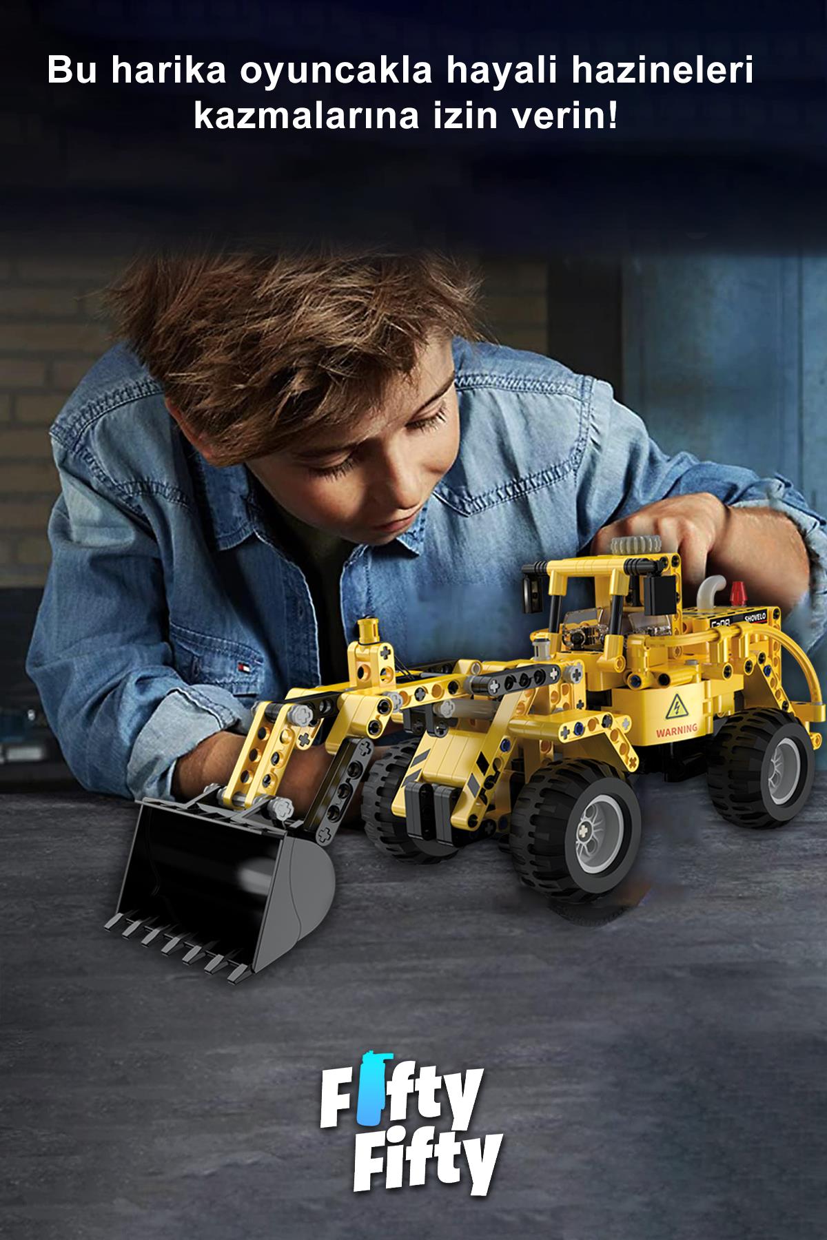 Cada Inşaat Iş Makinası Serisi Buldozer -C65004W (693 Parça) Oyuncak Yapım Seti