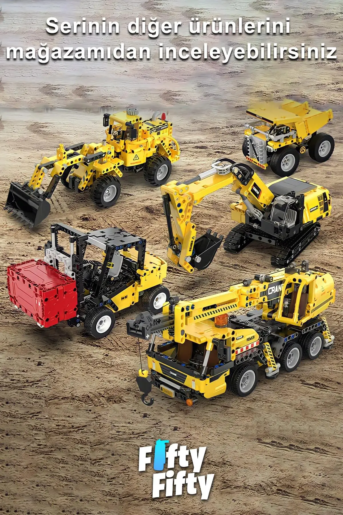 Cada Inşaat Iş Makinası Serisi Buldozer -C65004W (693 Parça) Oyuncak Yapım Seti