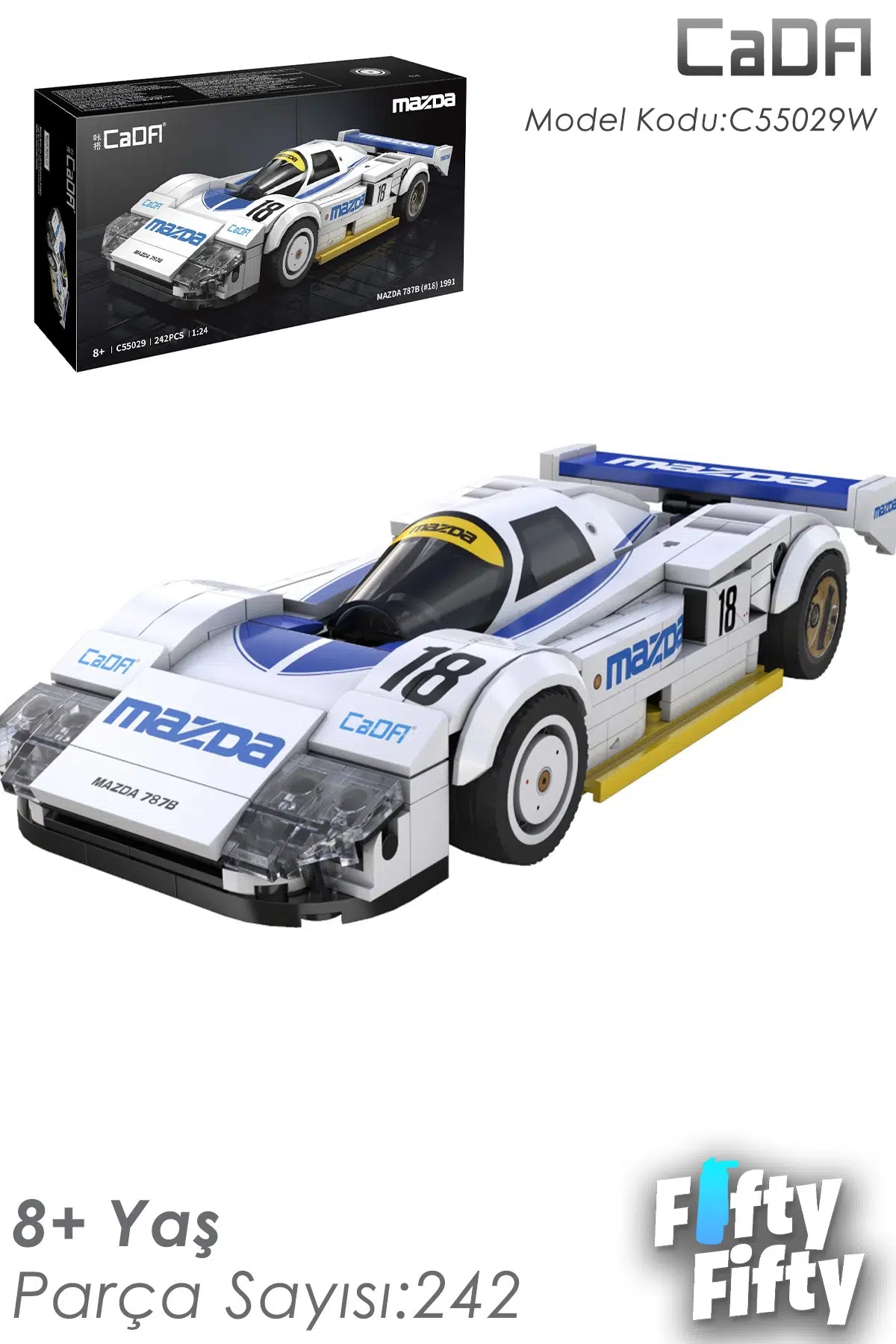 Cada MAZDA 787B 1991-C55029w (242 Parça) Oyuncak Yapım Seti