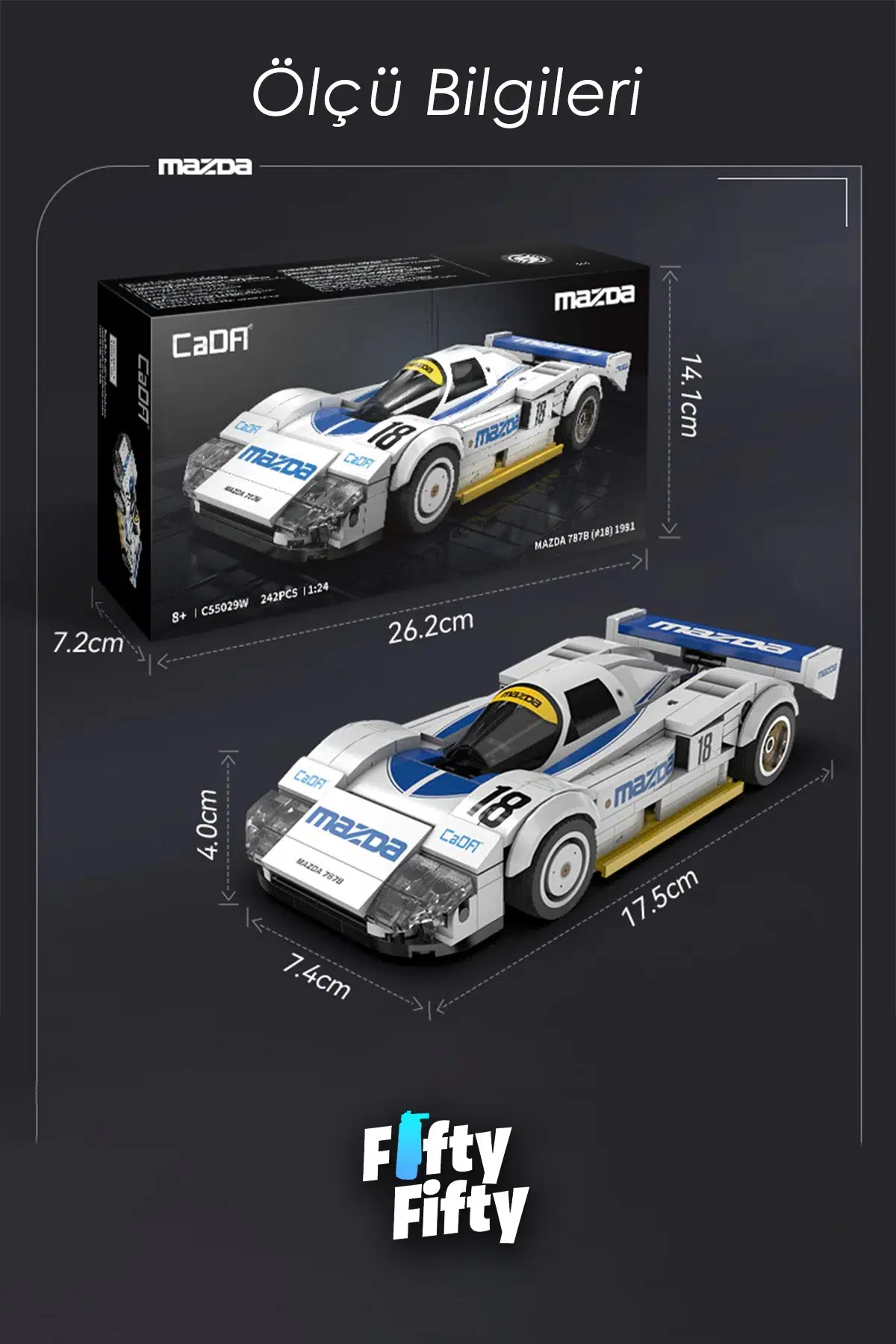 Cada MAZDA 787B 1991-C55029w (242 Parça) Oyuncak Yapım Seti