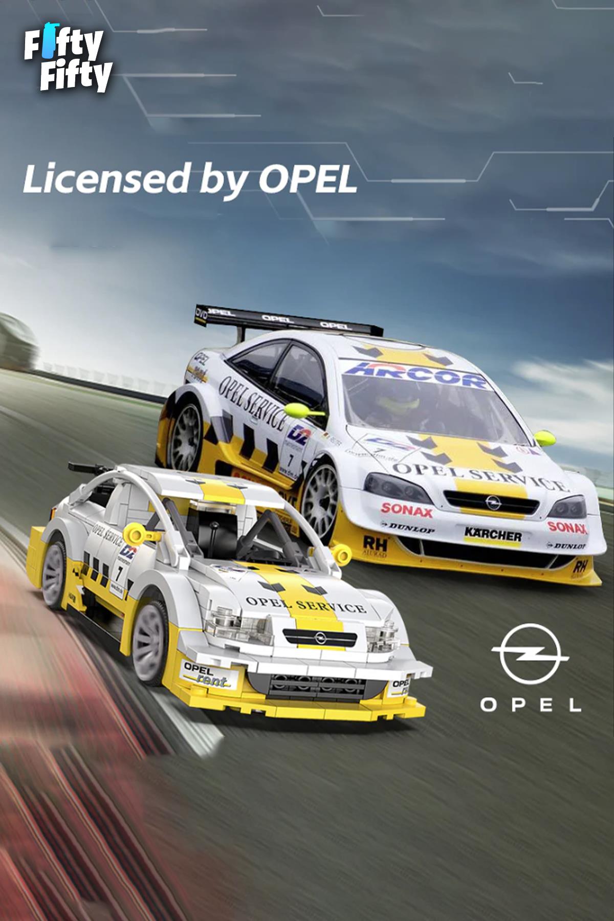 Cada Opel Astra V8 Coupe Uzaktan Kumandalı -C51081W (330 Parça) Oyuncak Yapım Seti