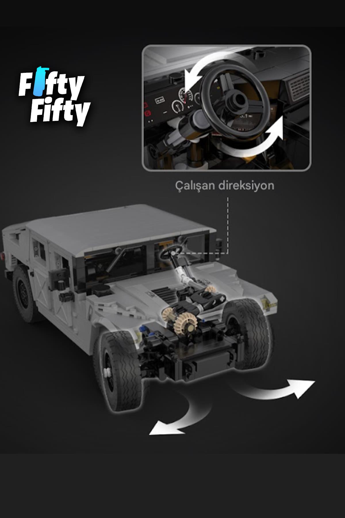 Cada Humvee -C61027W (1380 Parça) Profesyonel Oyuncak Yapım Seti