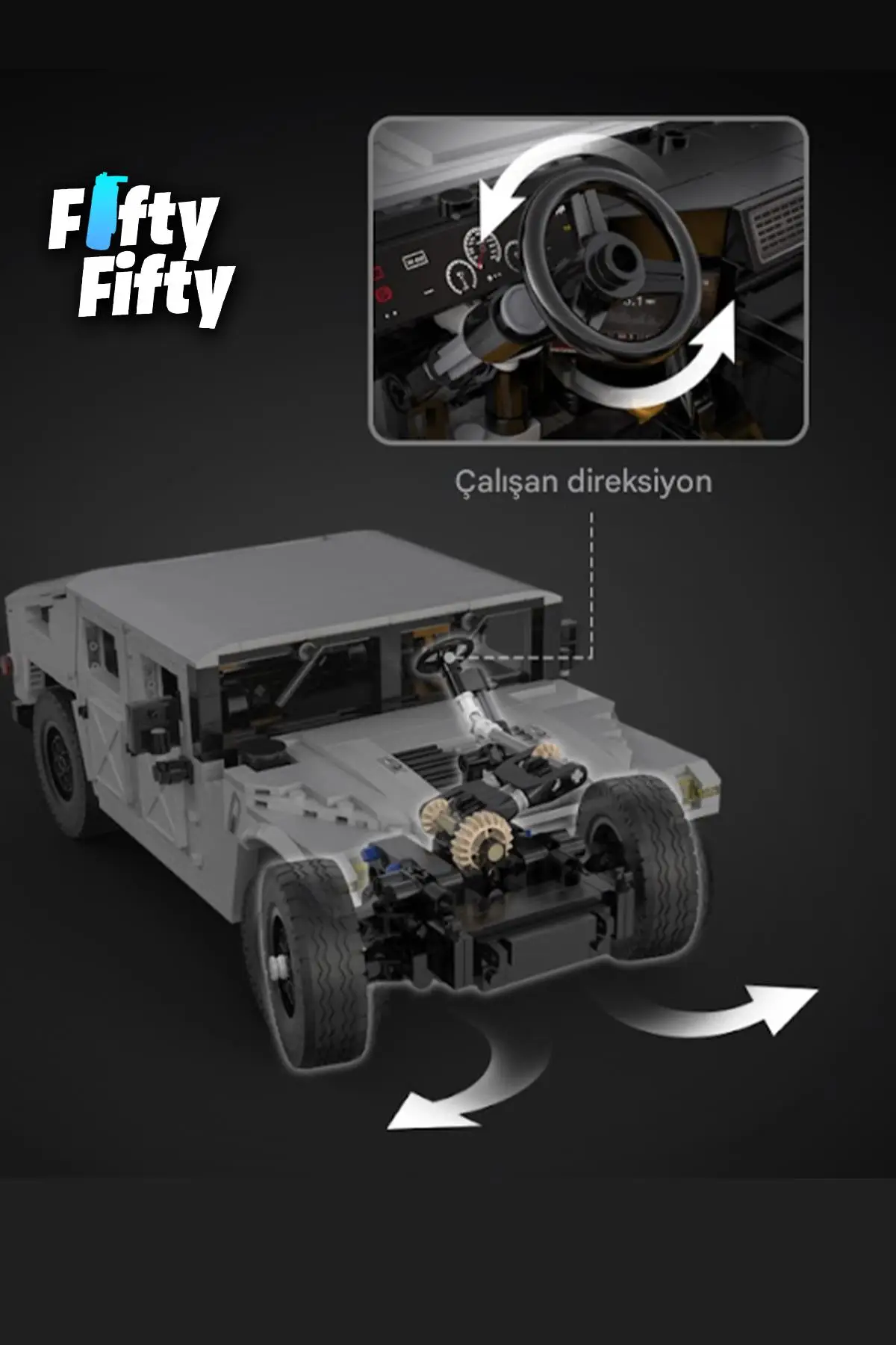 Cada Humvee -C61027W (1380 Parça) Profesyonel Oyuncak Yapım Seti