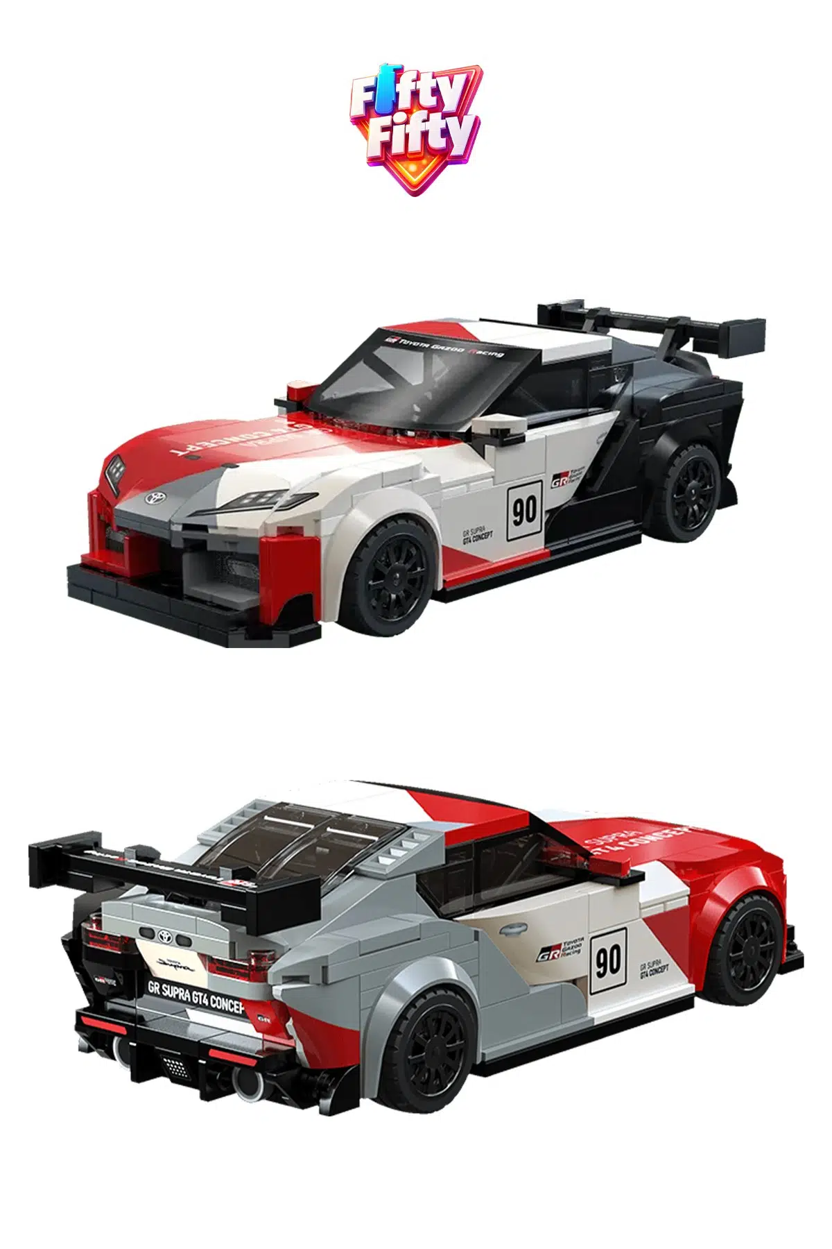 Cada Toyota Gr Supra GT4 (324 Parça) Oyuncak Yapım Seti Blok Araba -FFCADA-C55041W