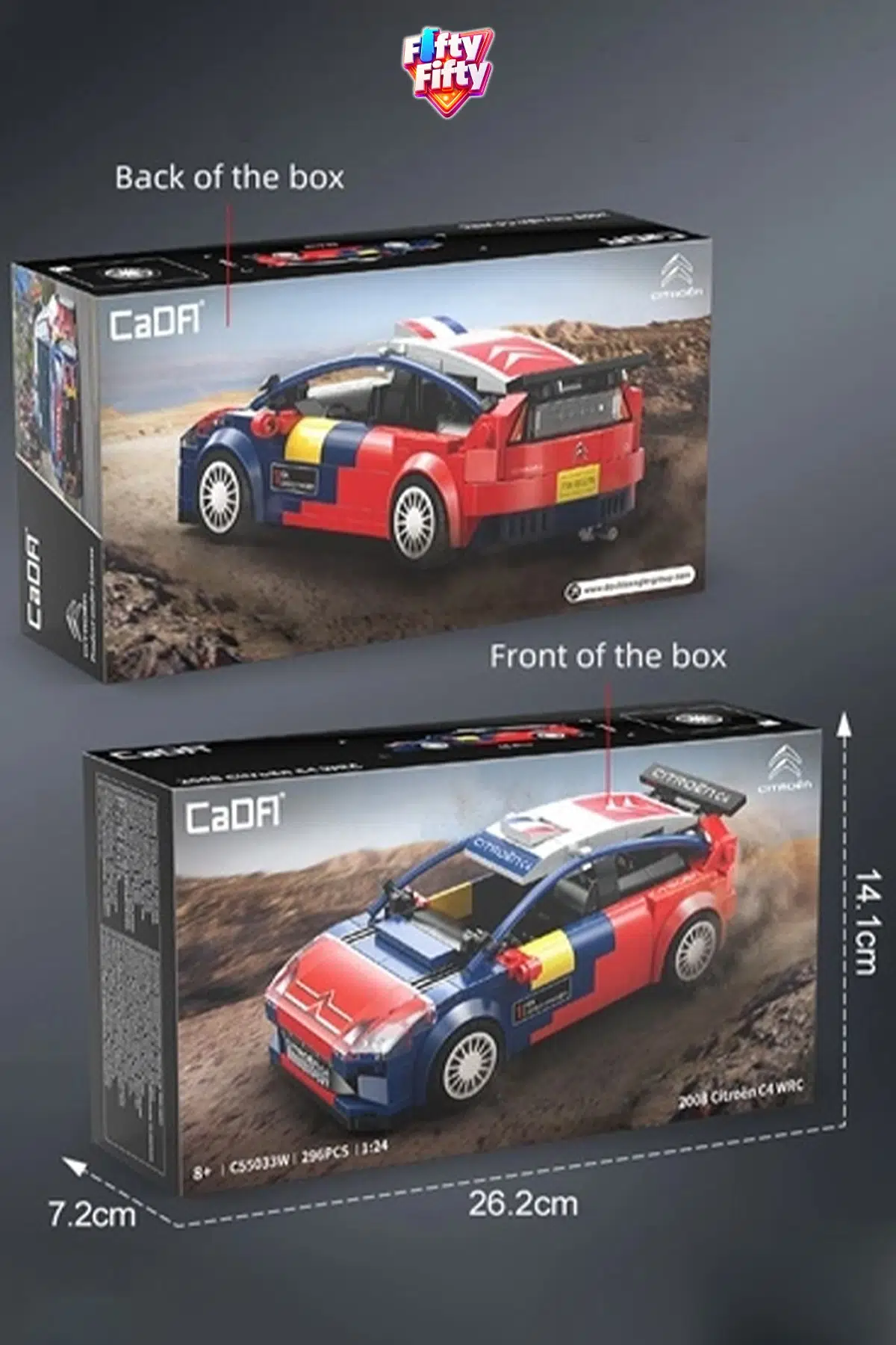 Cada 2008 Citroen C4 WRC (296 Parça) Oyuncak Yapım Seti Blok Araba -FFCADA-C55033W