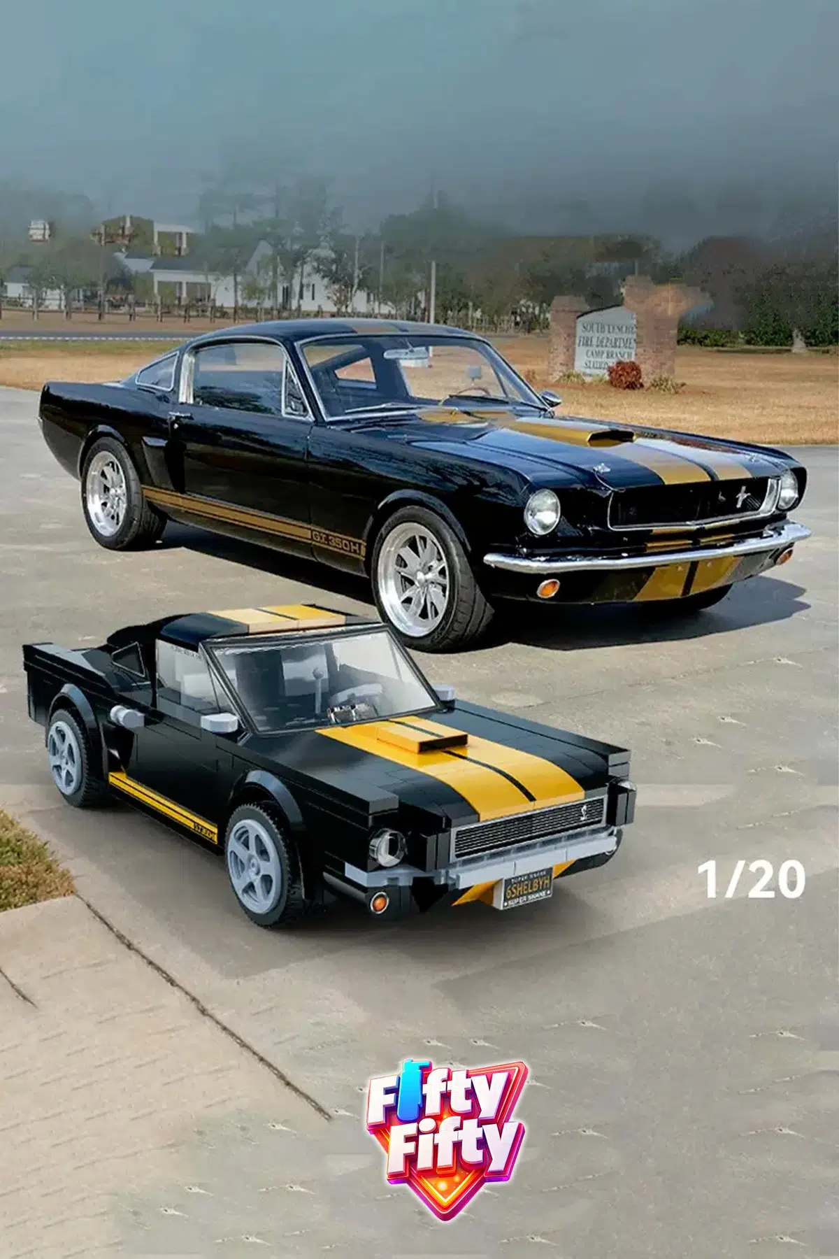 Cada Uzaktan Kumandalı Shelby GT350 H 1:20 C51093W (291 Parça) Oyuncak Yapım Seti Blok Araba