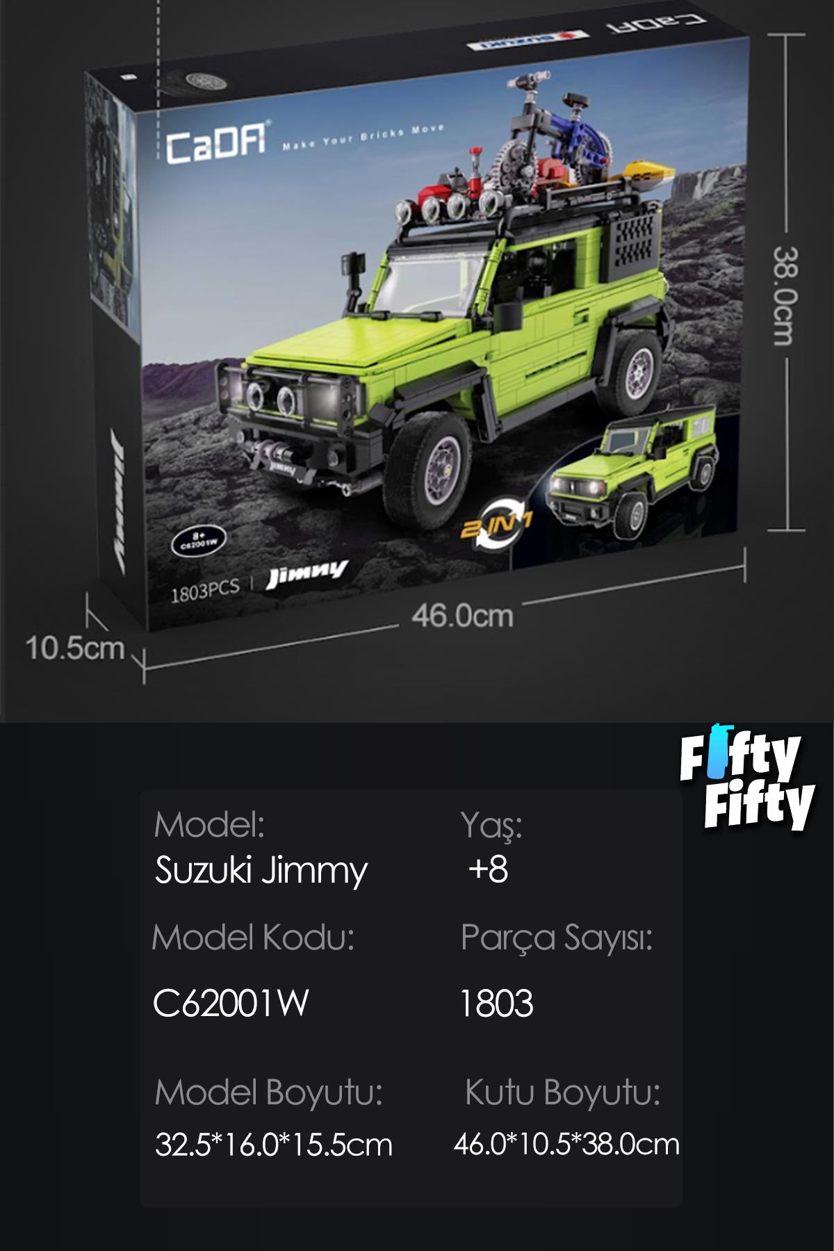 Cada Suzukı Jımny -C62001W (1803 Parça) Profesyonel Oyuncak Yapım Seti