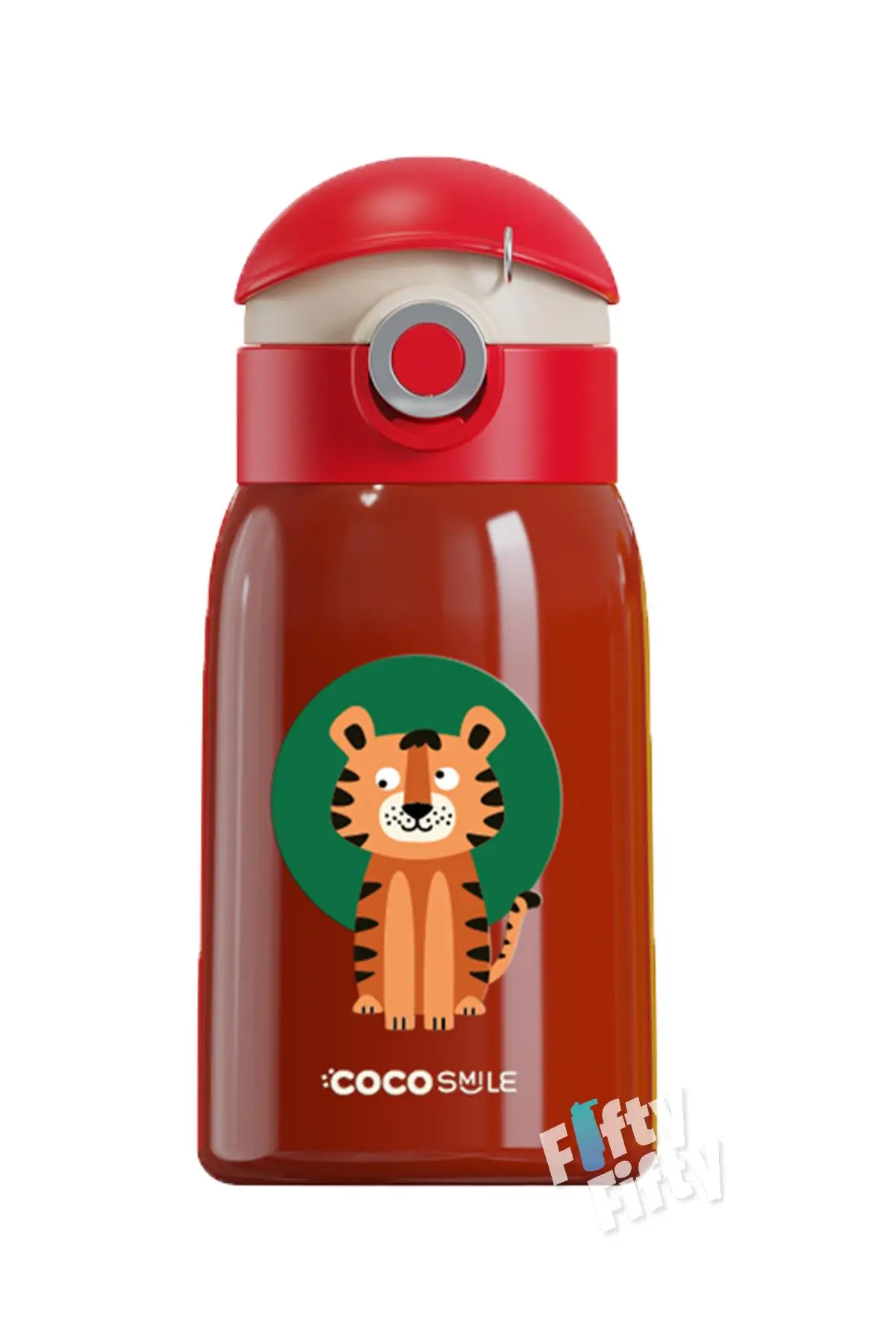 CocoSmile Özel Kutulu Kılıflı 470 ML Pipetli Çelik Termos -Boyun Askılı- 4 Farklı Model csKılıflı