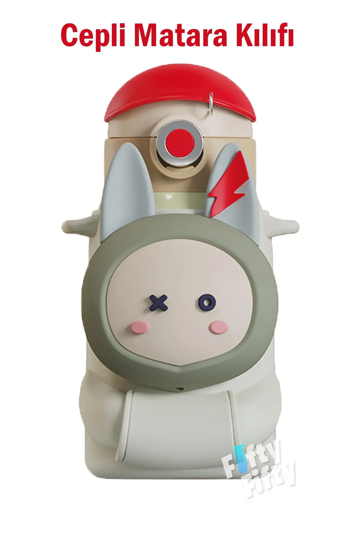 CocoSmile Özel Kutulu Kılıflı 470 ML Pipetli Çelik Termos -Boyun Askılı- 4 Farklı Model csKılıflı