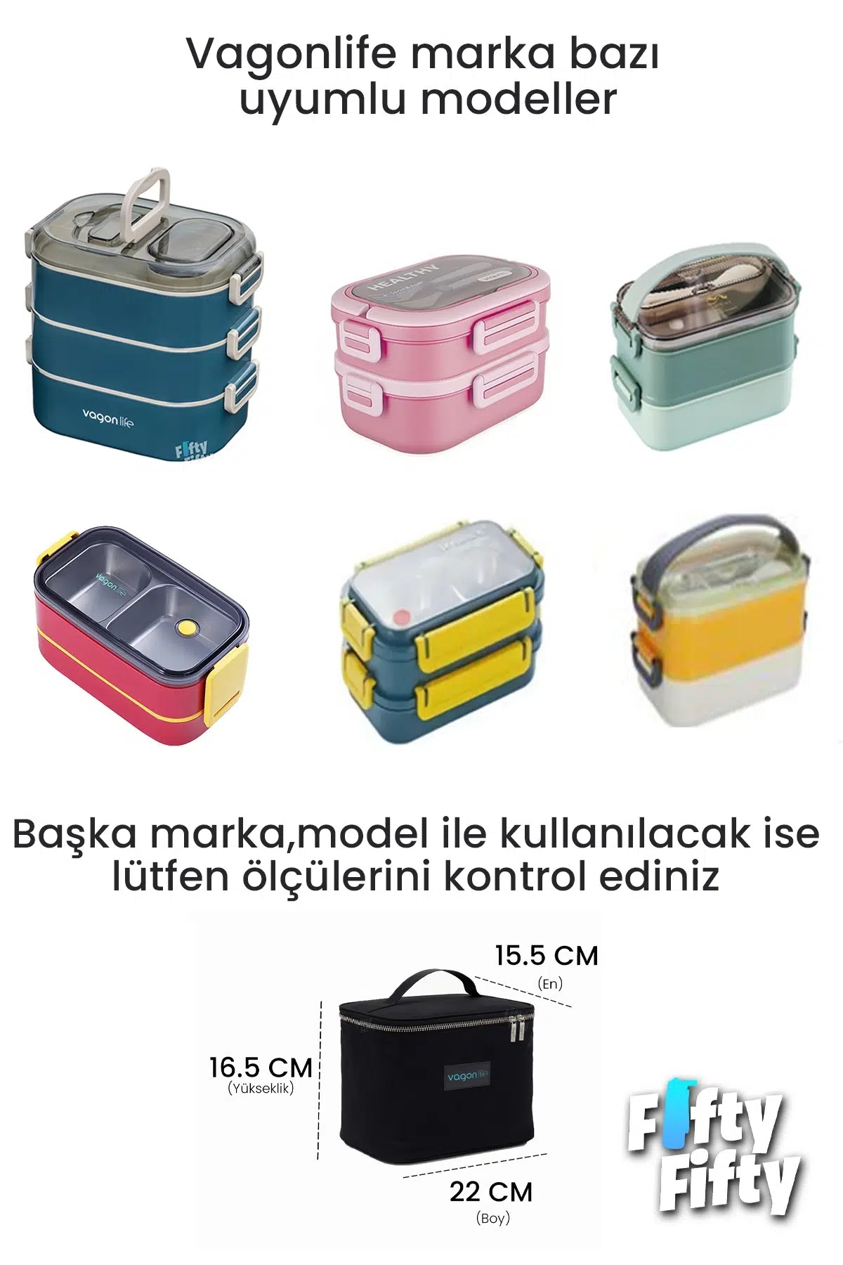 Isı Yalıtımlı Termal Yemek Beslenme Çantası Mama Taşıma Termos Çanta Sıcak ve Soğuk Cepli -FFVGNB1062