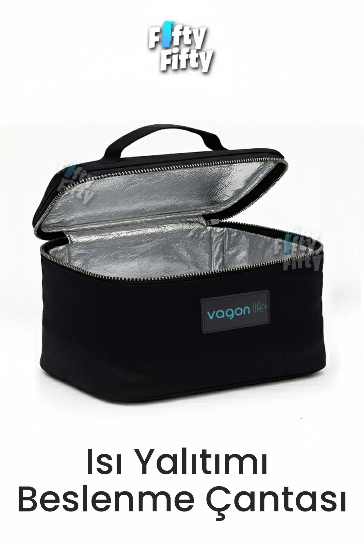 Isı Yalıtımlı Termal Yemek Beslenme Çantası Mama Taşıma Termos Çanta Sıcak ve Soğuk Cepli -FFVGNB1063