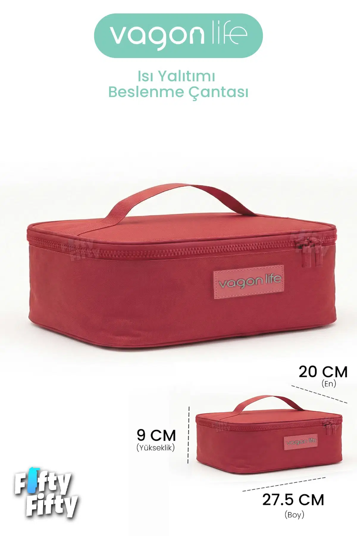 Isı Yalıtımlı Termal Yemek Beslenme Çantası Mama Taşıma Termos Çanta Sıcak ve Soğuk -FFVGNB1060 - Yavruağzı